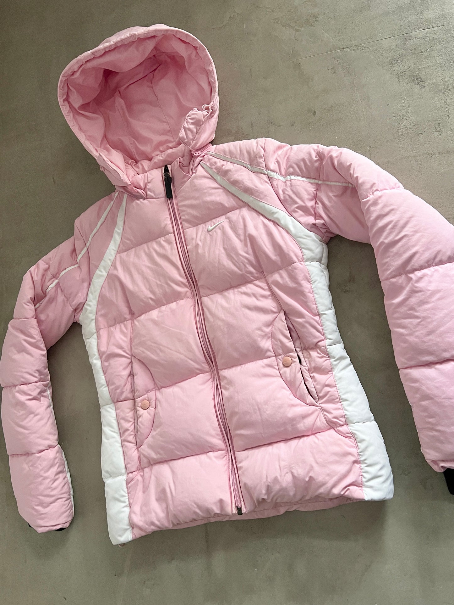 PINK NIKE PUFFER - 2000S - WMNS M