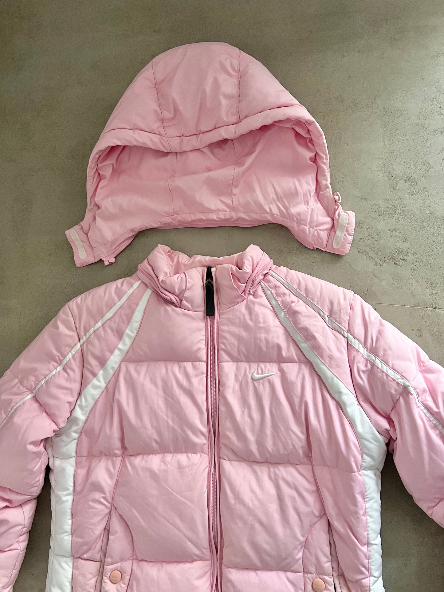 PINK NIKE PUFFER - 2000S - WMNS M