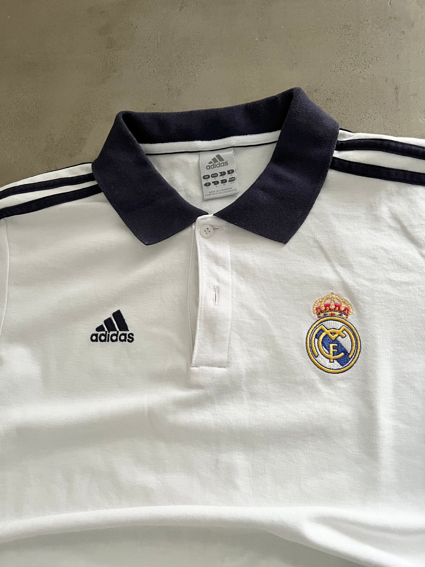 WHITE REAL MADRID POLO - 2000S - M