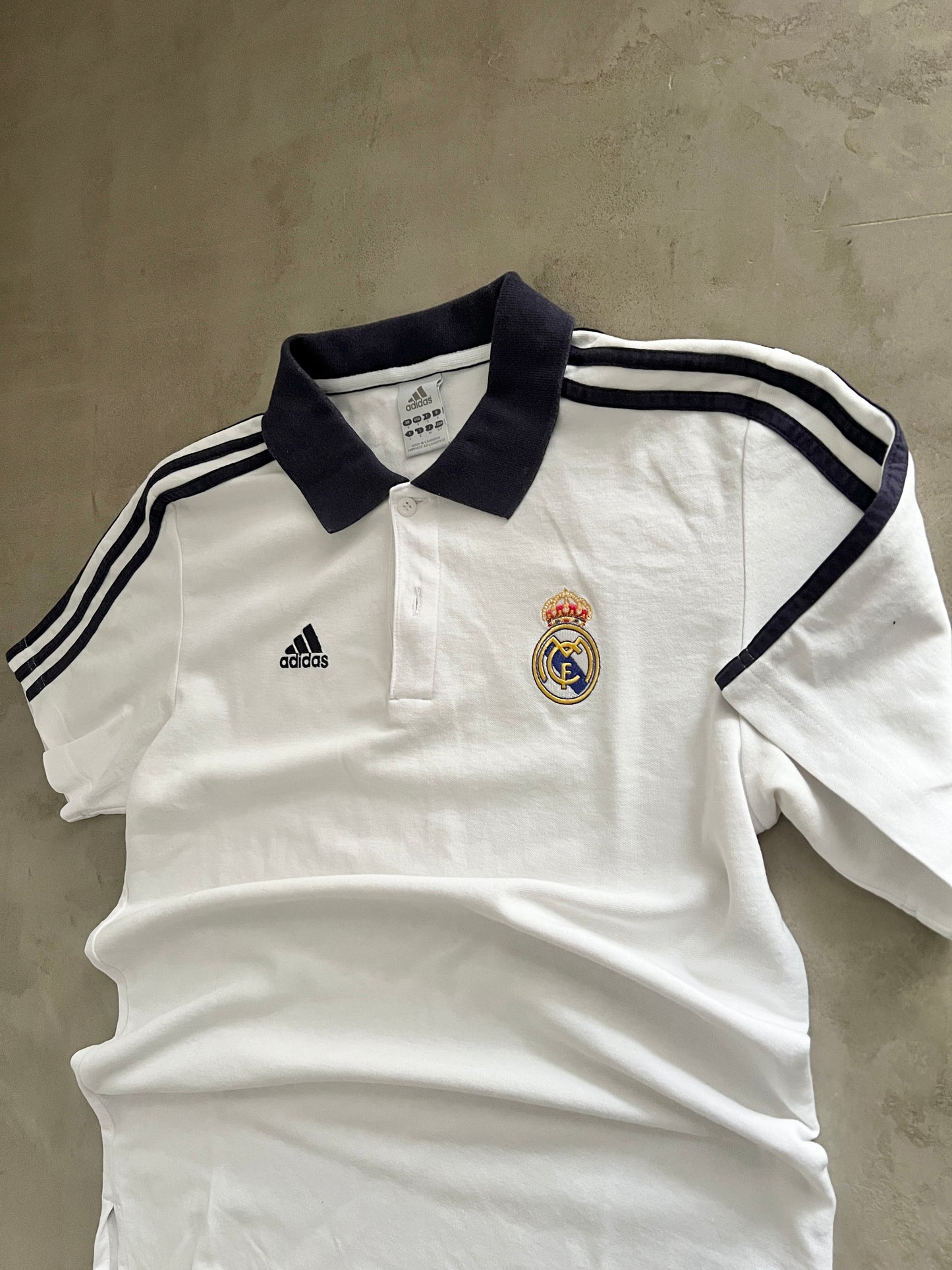 WHITE REAL MADRID POLO - 2000S - M