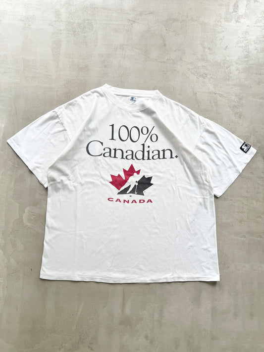 WHITE STARTER X CANADA TEE - 1990S - XL