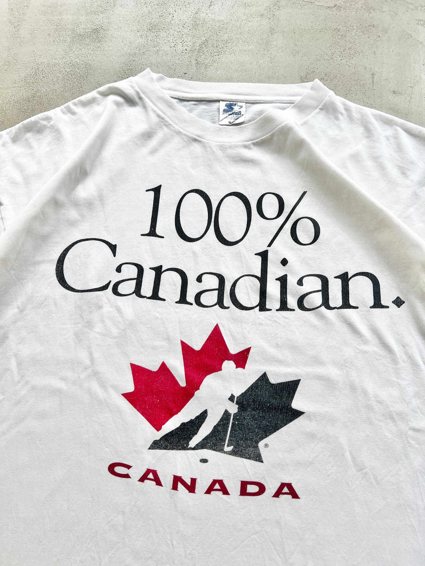 WHITE STARTER X CANADA TEE - 1990S - XL