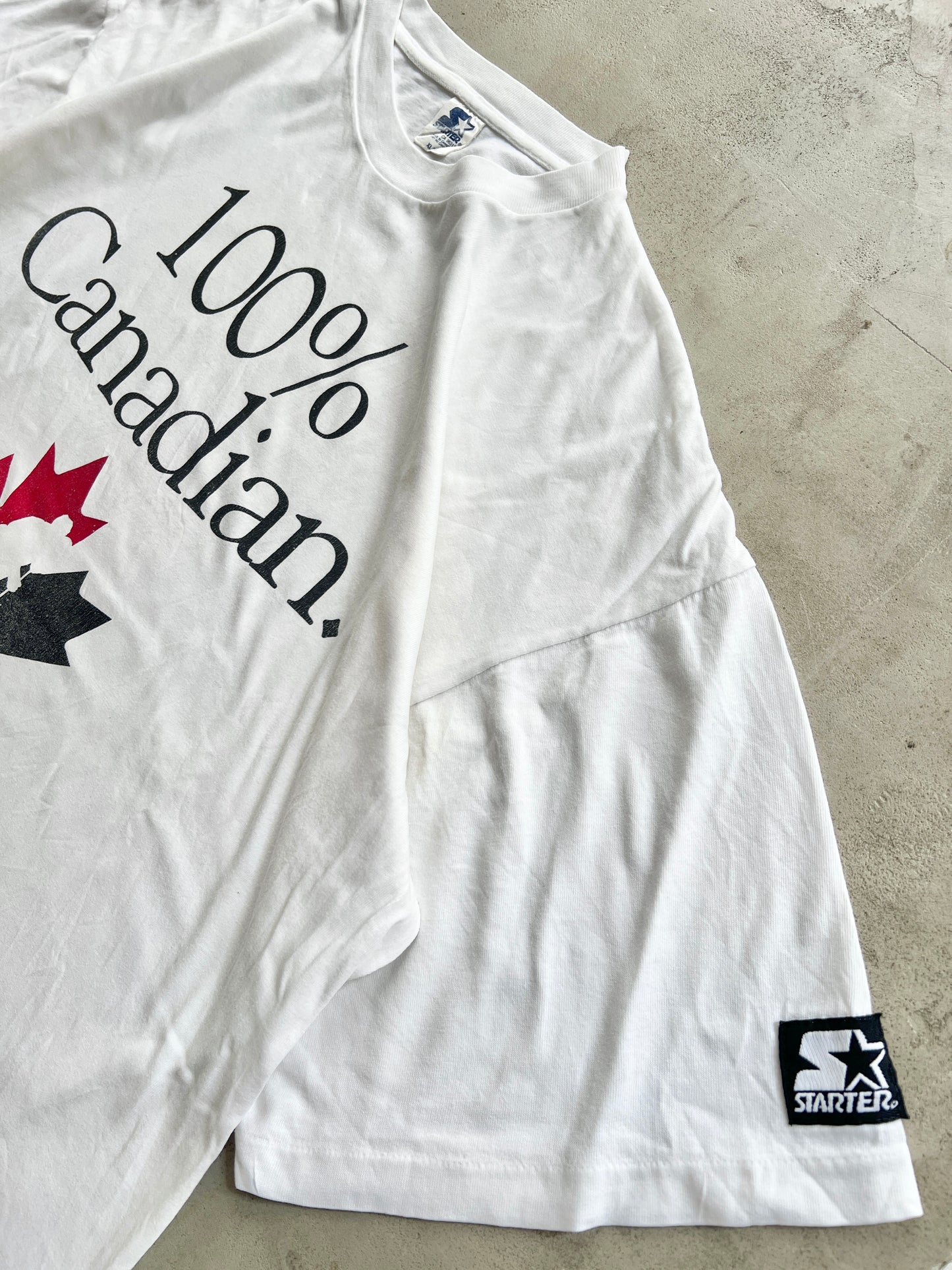 WHITE STARTER X CANADA TEE - 1990S - XL