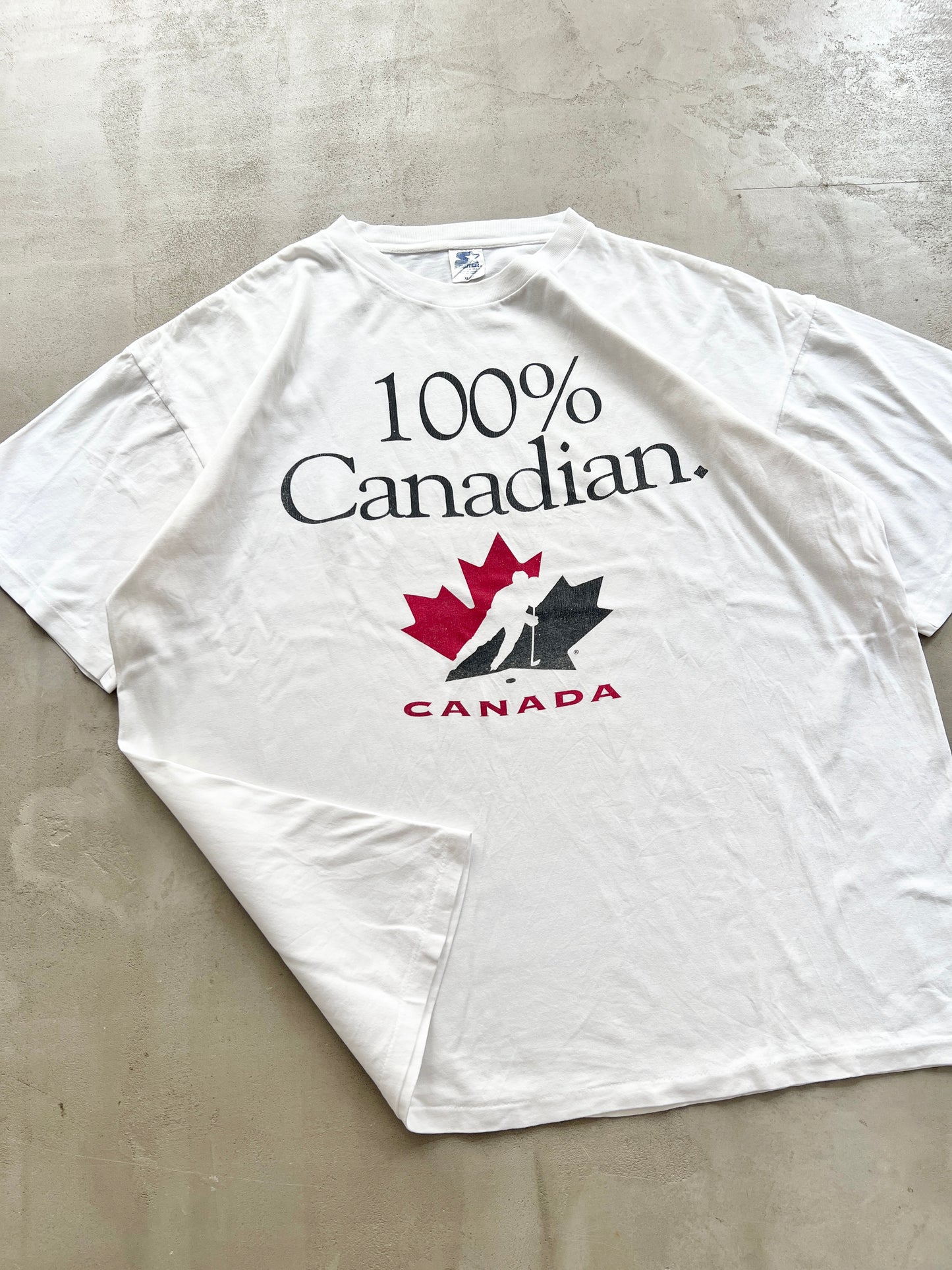 WHITE STARTER X CANADA TEE - 1990S - XL