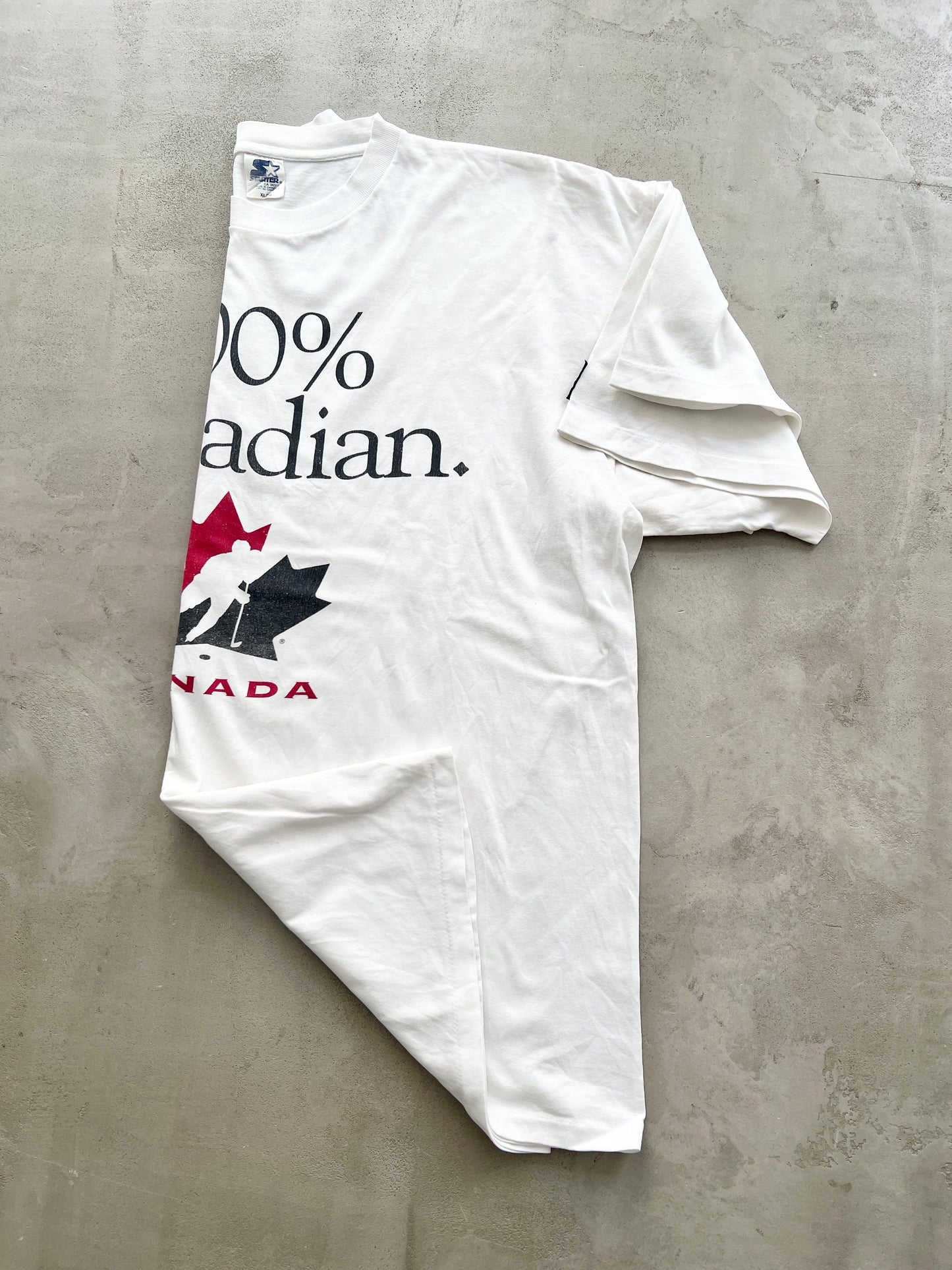 WHITE STARTER X CANADA TEE - 1990S - XL