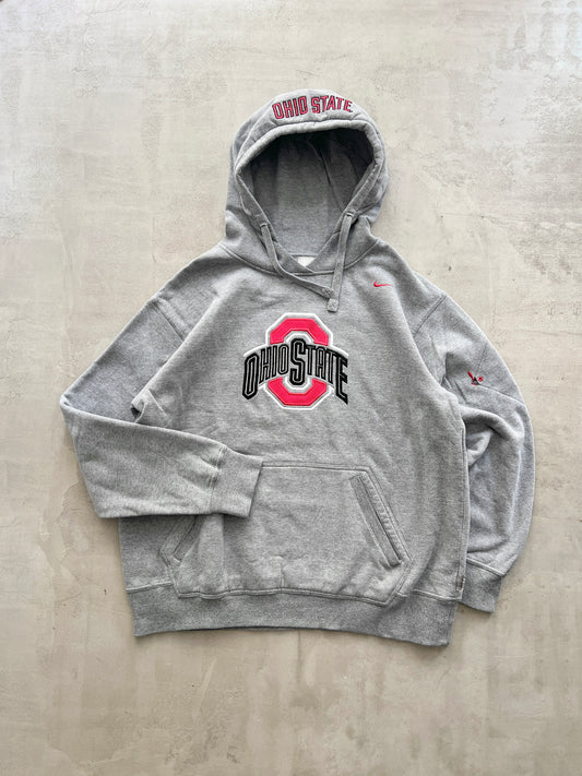 GREY NIKE OHIO STATE HOODIE - 1990S - XL