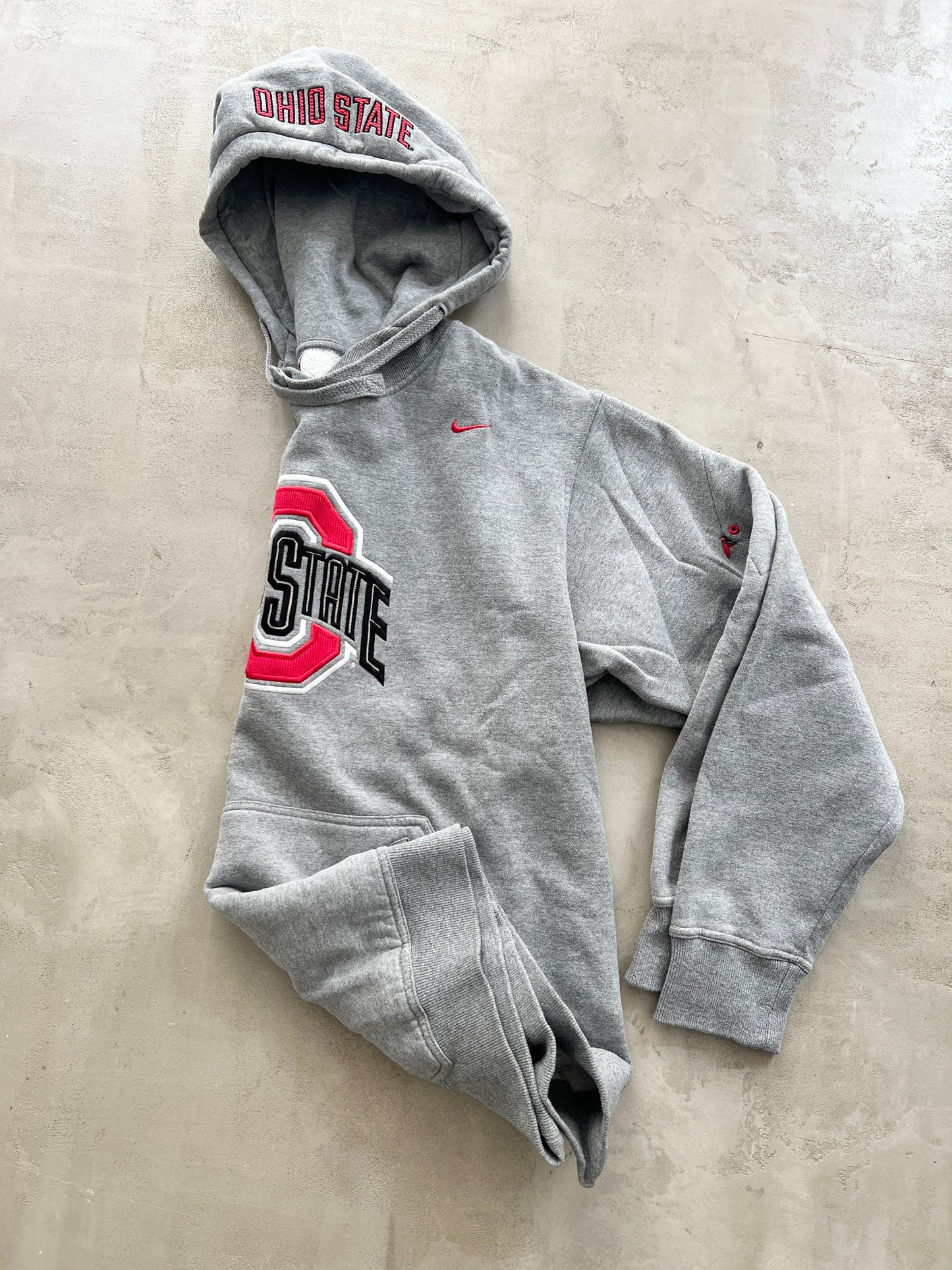 GREY NIKE OHIO STATE HOODIE - 1990S - XL