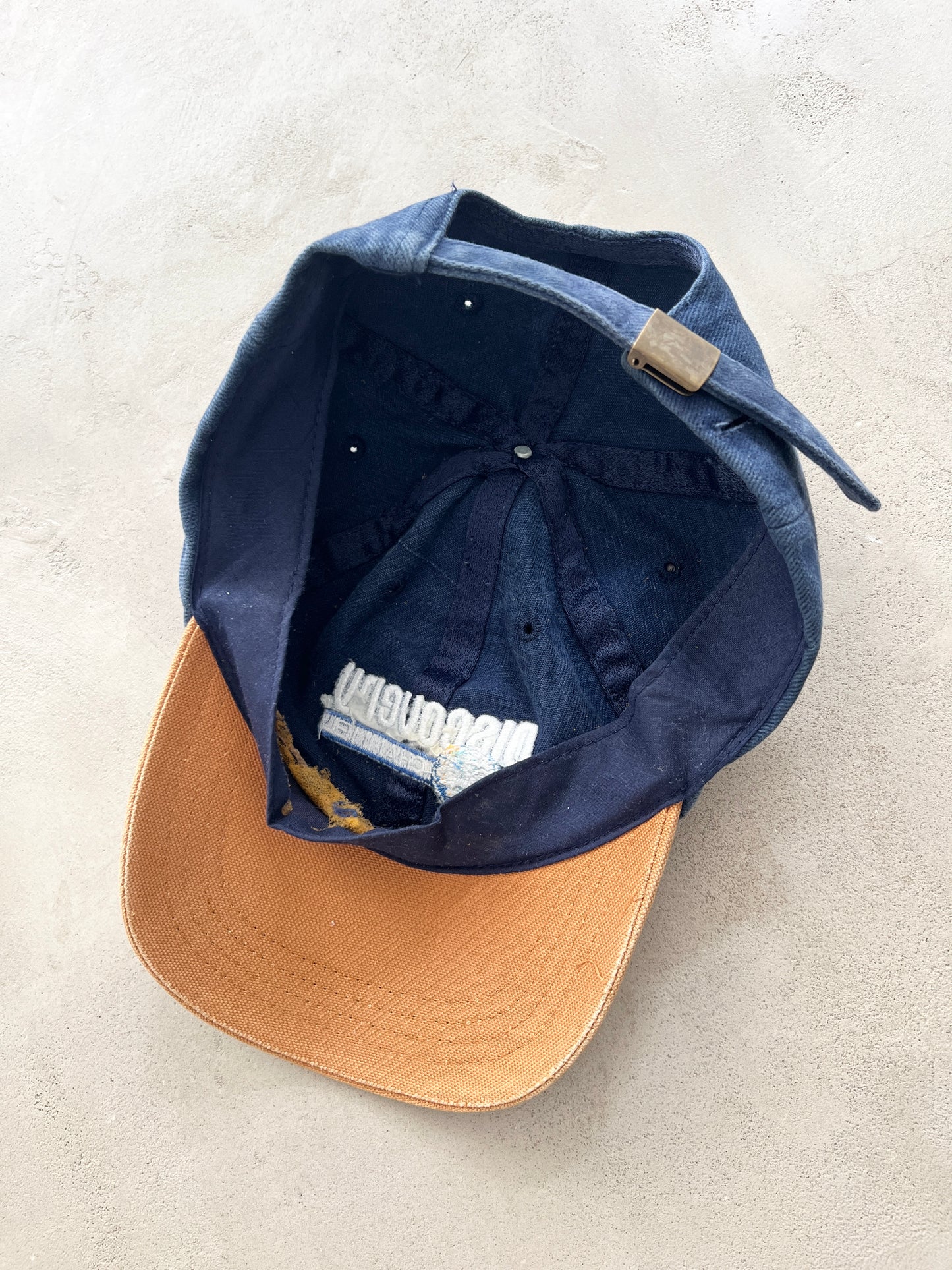 FADED NAVY DISCOVERY CHANNEL PROMO CAP - 1990S