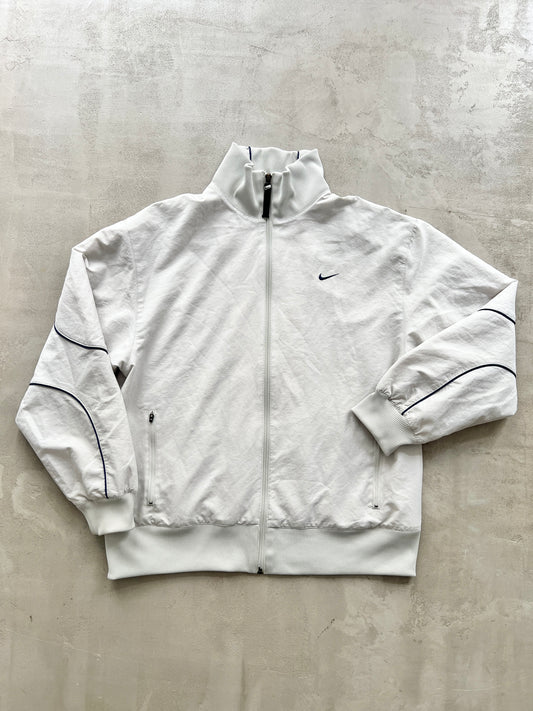 LIGHT BEIGE NIKE TRACK JACKET - 2000S - M