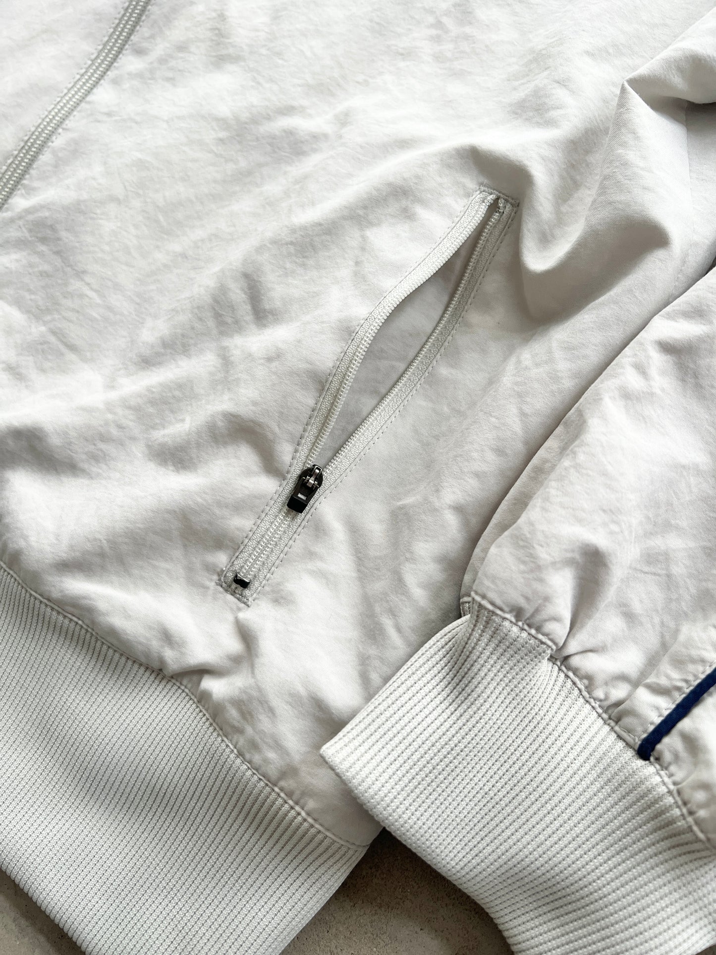 LIGHT BEIGE NIKE TRACK JACKET - 2000S - M