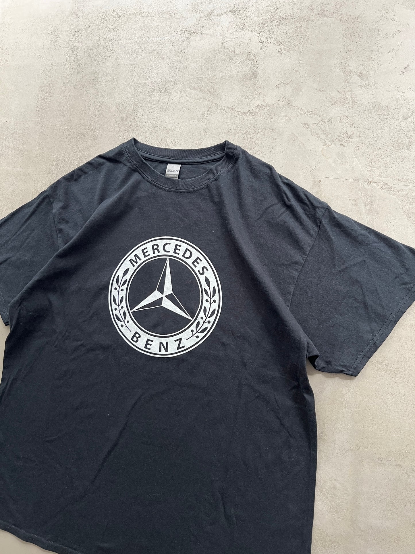 BLACK MERCEDES BENZ TEE - 2000S - XL