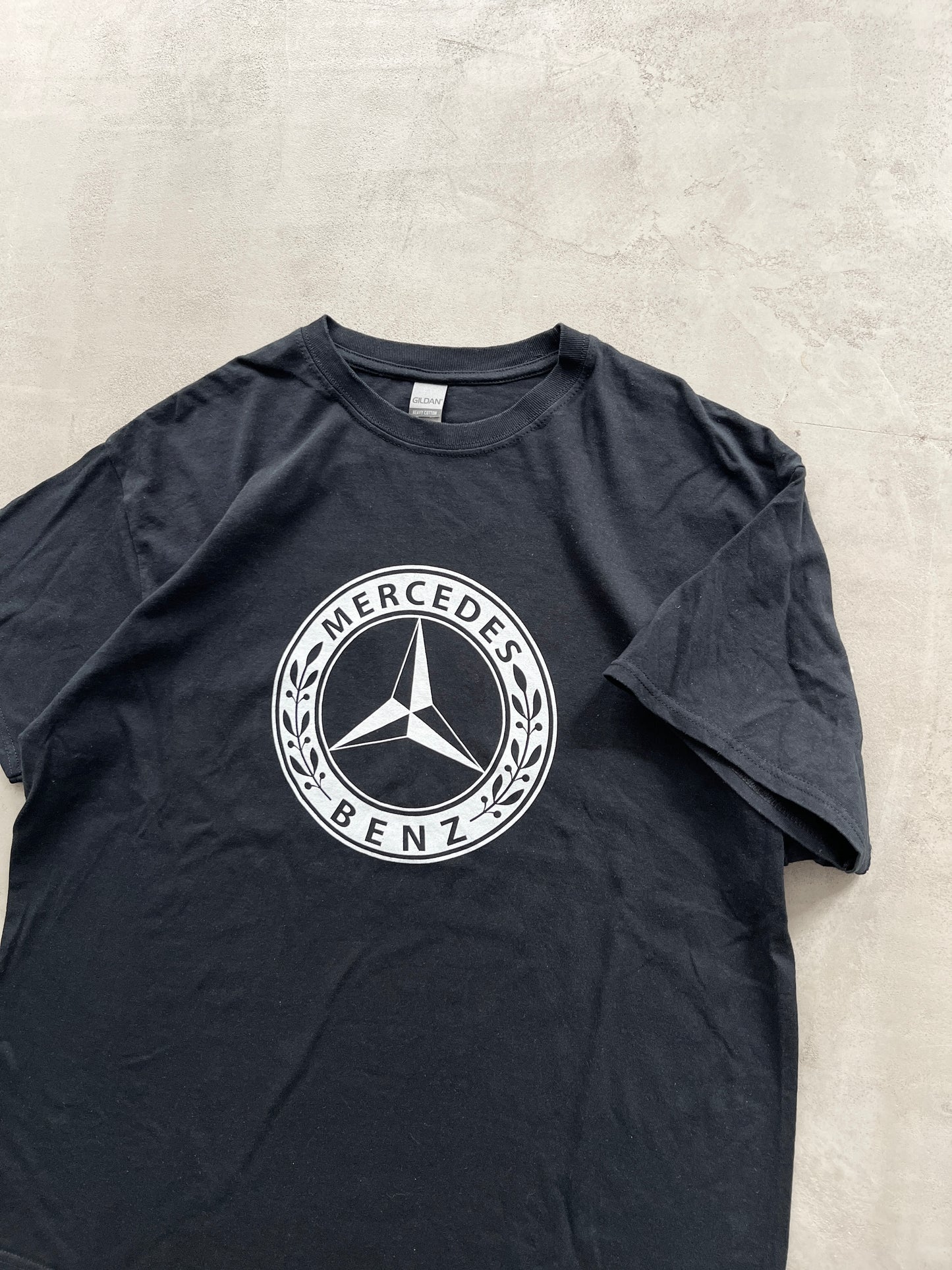 BLACK MERCEDES BENZ TEE - 2000S - XL