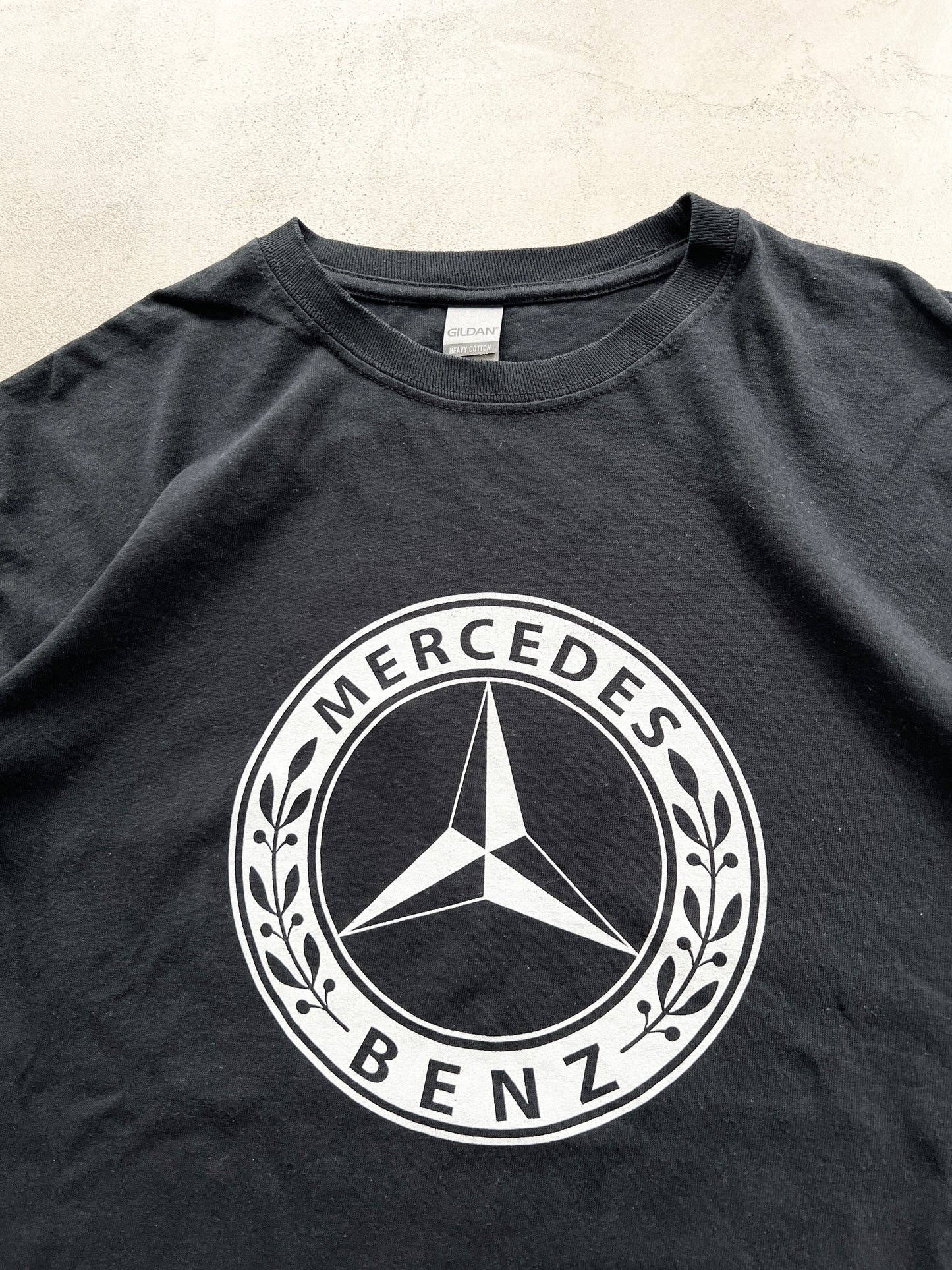 BLACK MERCEDES BENZ TEE - 2000S - XL