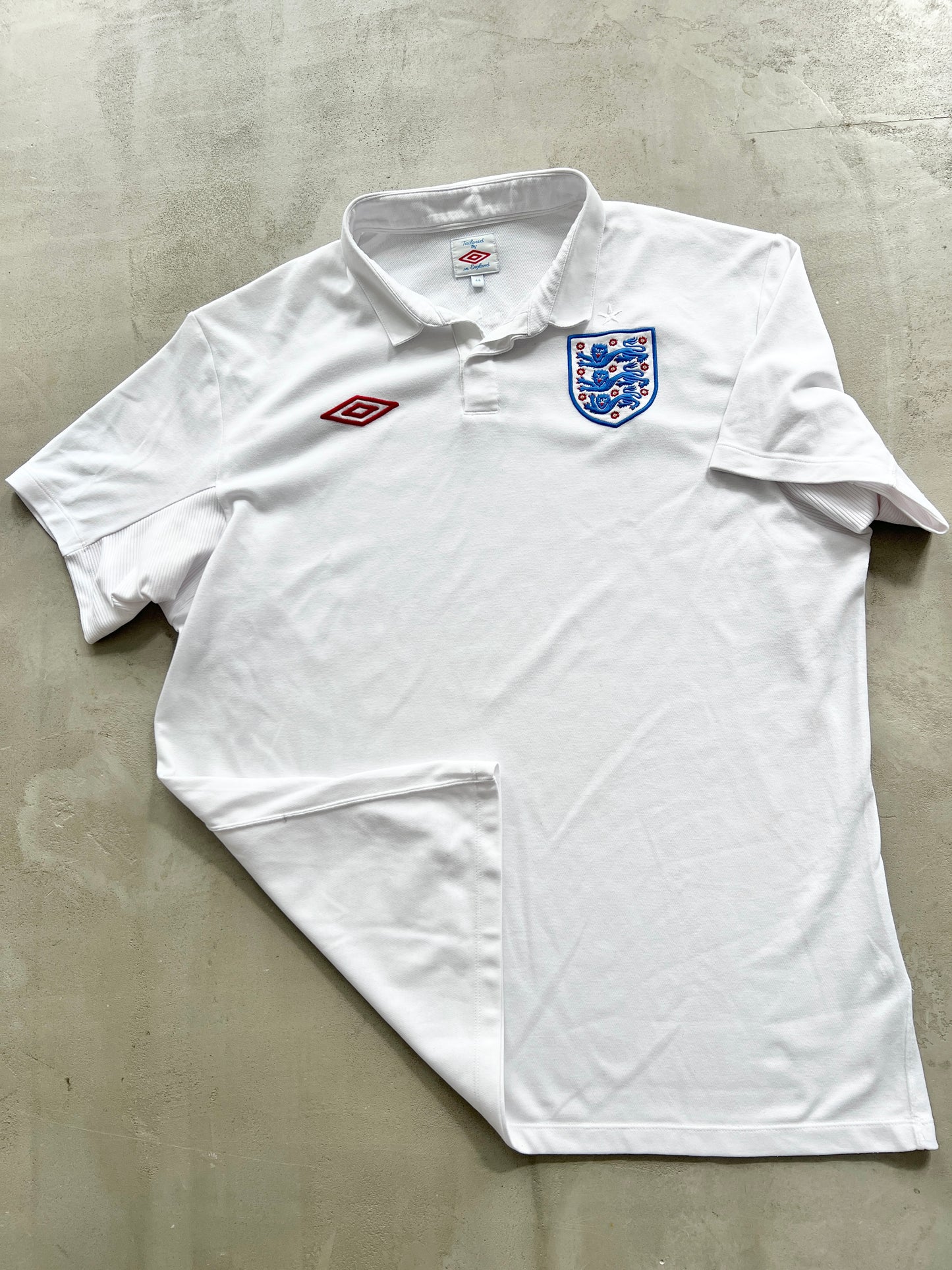 WHITE ENGLAND UMBRO POLO - 2000S - XL