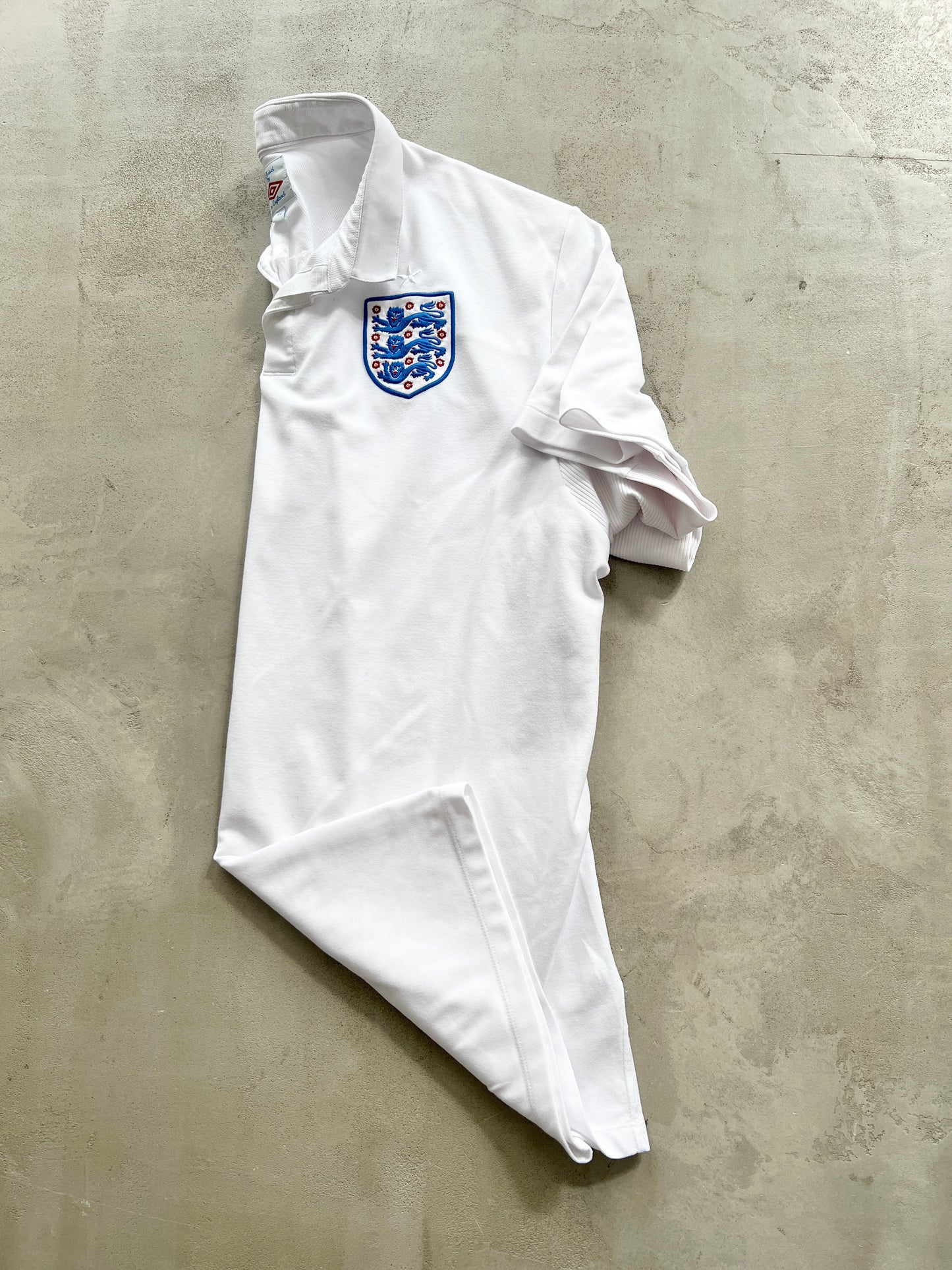 WHITE ENGLAND UMBRO POLO - 2000S - XL