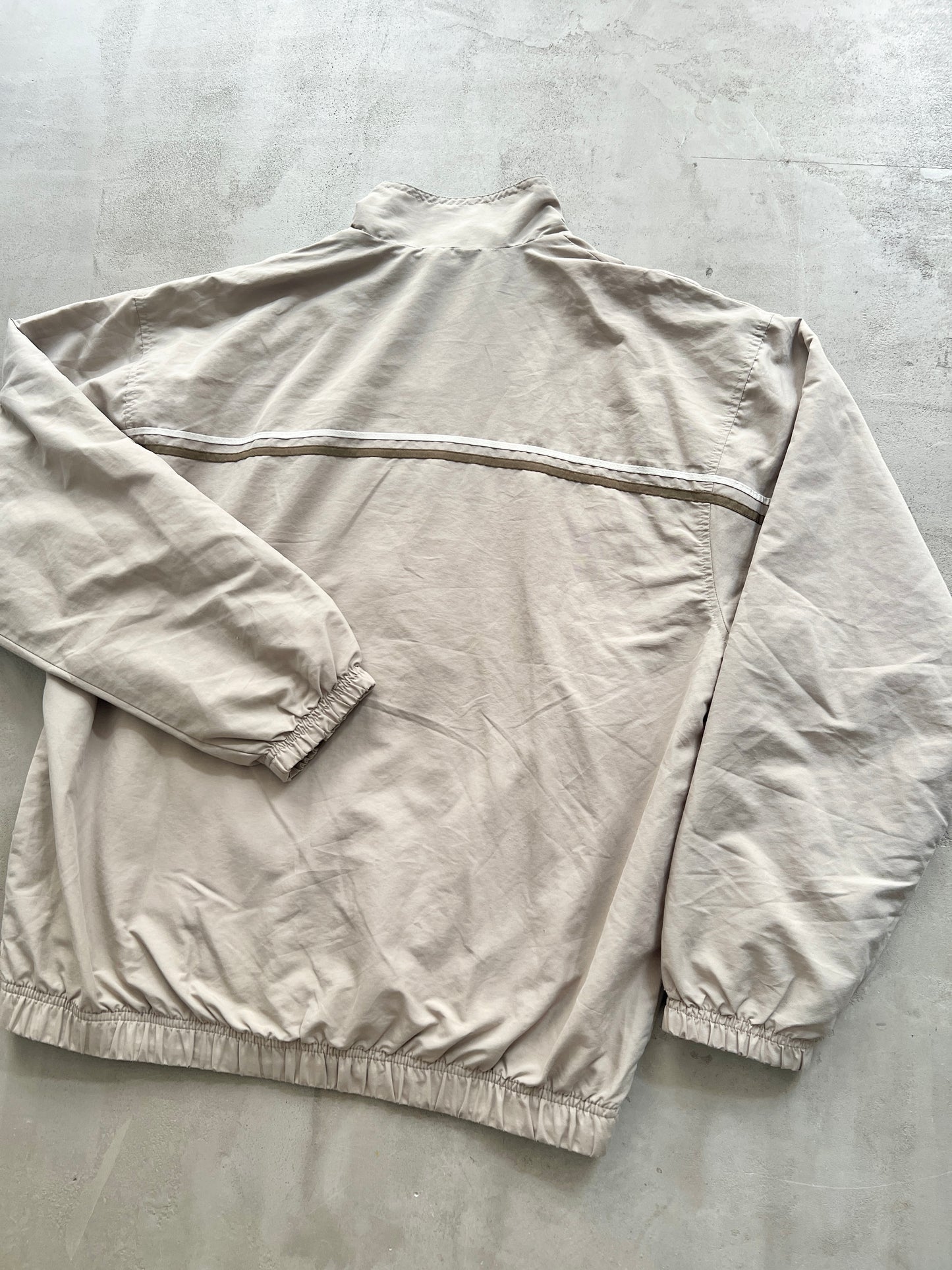 BEIGE NIKE TRACK JACKET - 2000S - L