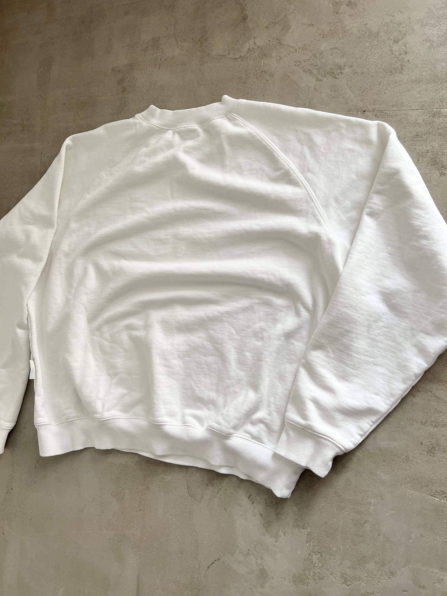 WHITE ROLEX SWEATER - 1990S - L/M