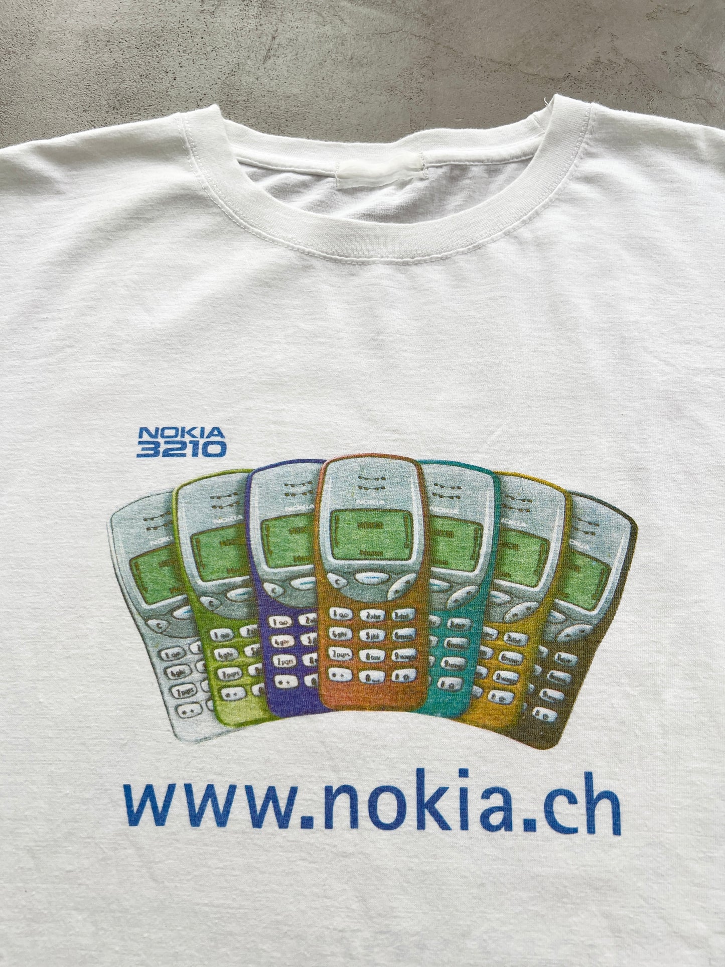 WHITE NOKIA PROMO TEE - 1990S - L