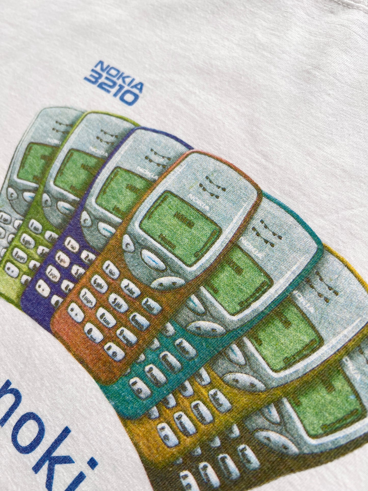 WHITE NOKIA PROMO TEE - 1990S - L