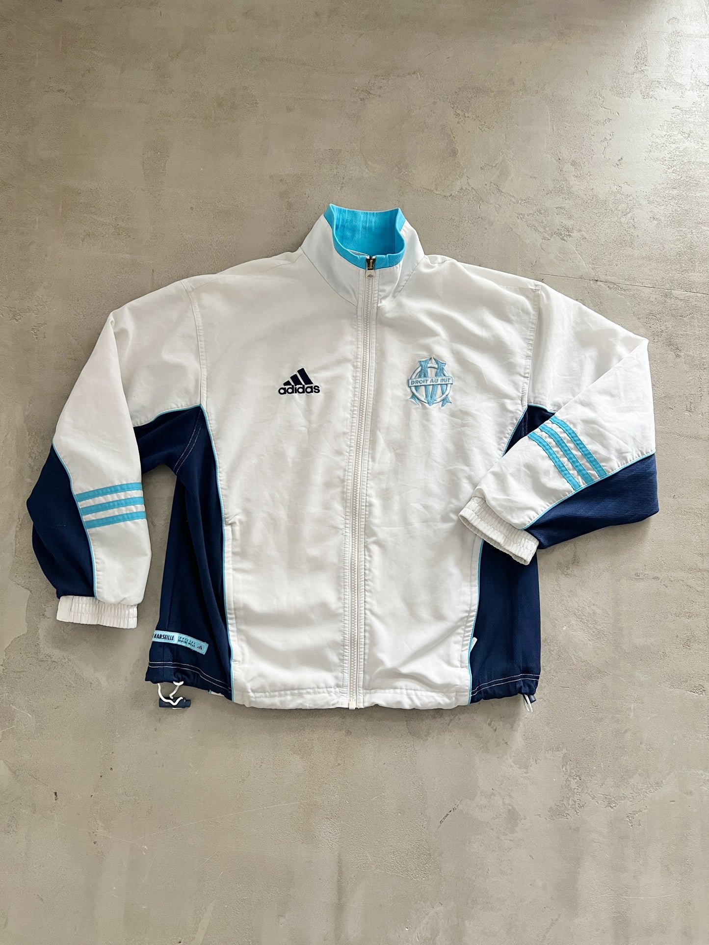 WHITEI/BABY BLUE MARSEILLE TRACK JACKET - 2000S - S/M