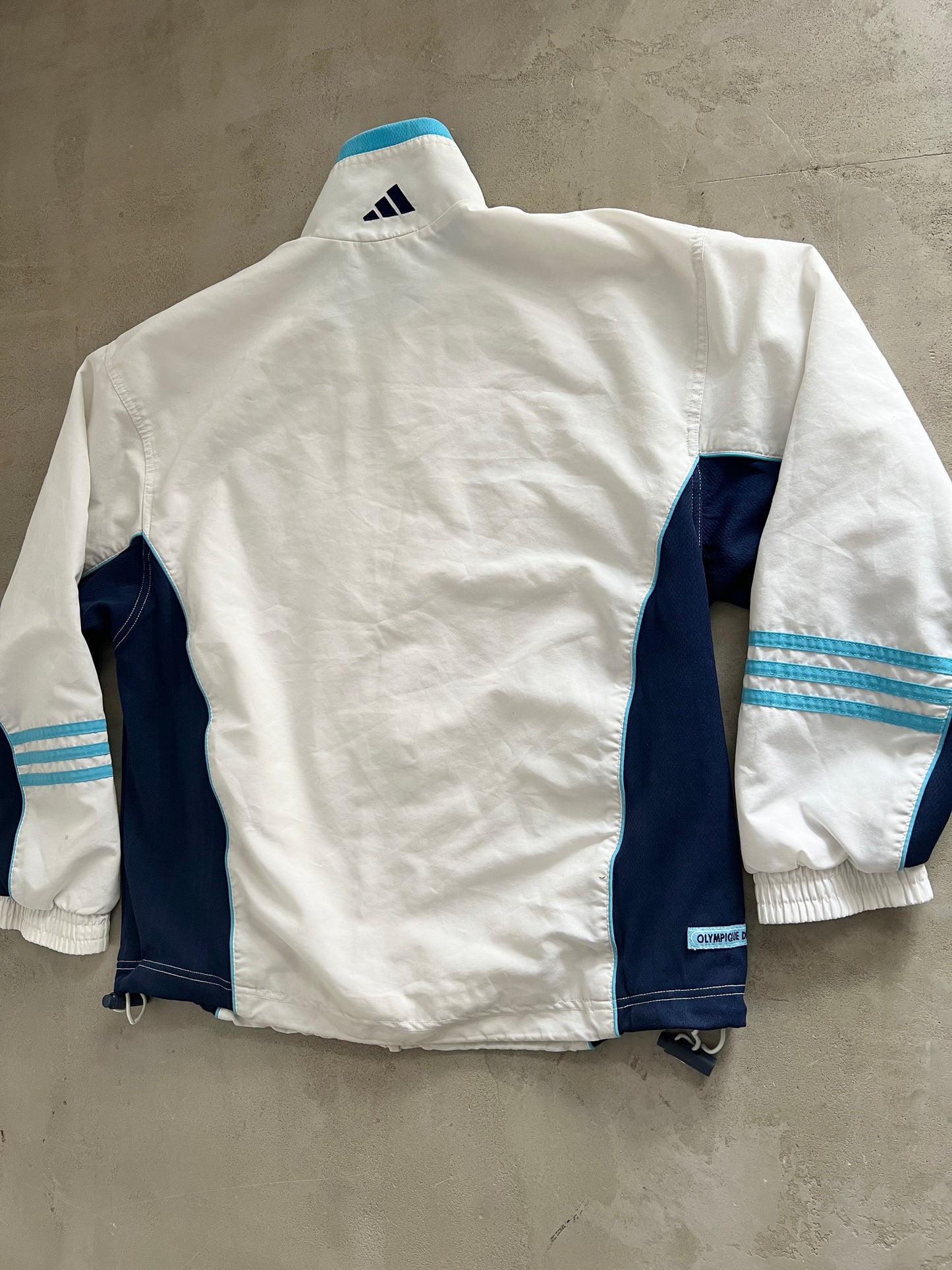 WHITEI/BABY BLUE MARSEILLE TRACK JACKET - 2000S - S/M