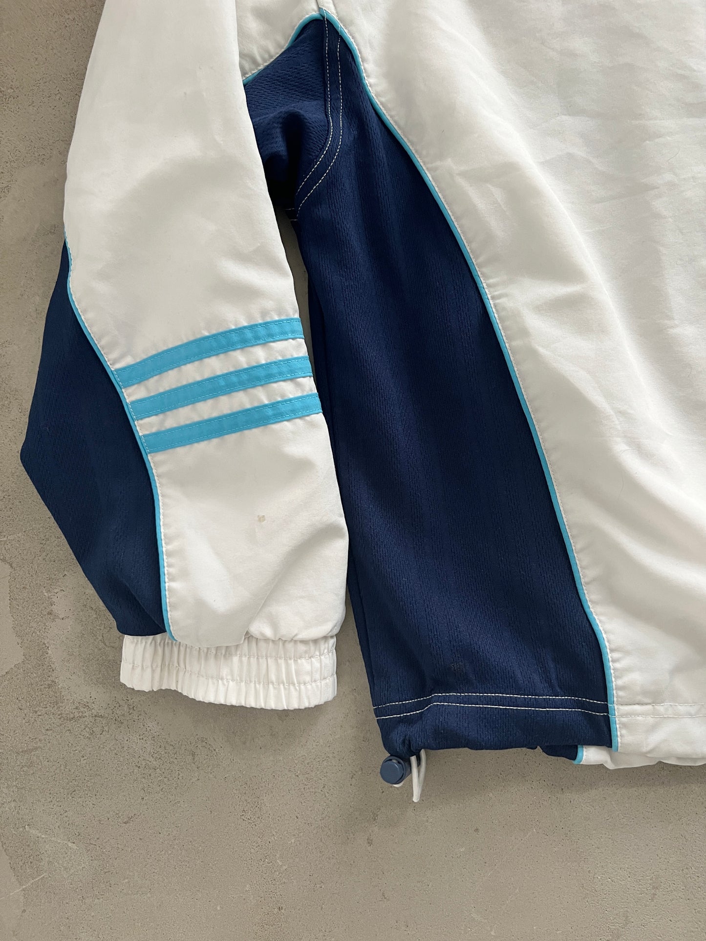 WHITEI/BABY BLUE MARSEILLE TRACK JACKET - 2000S - S/M