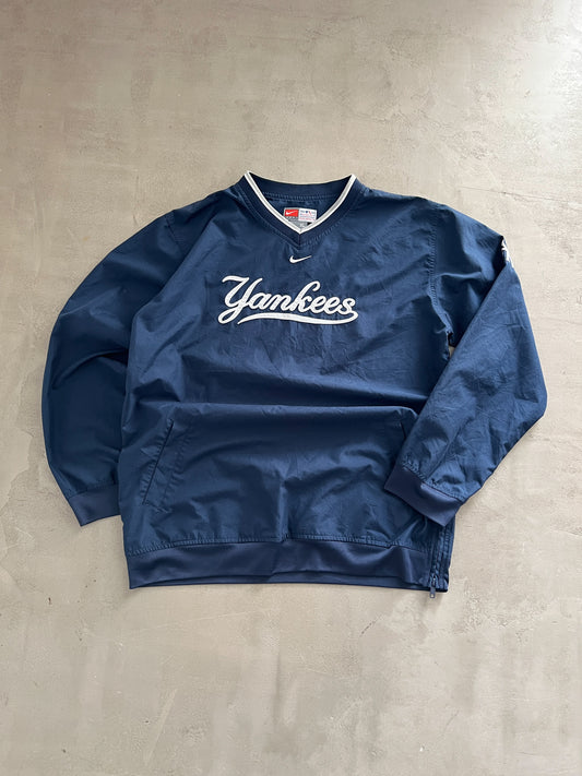 NAVY YANKEES NIKE LONGSLEEVE - 1990S - M/L