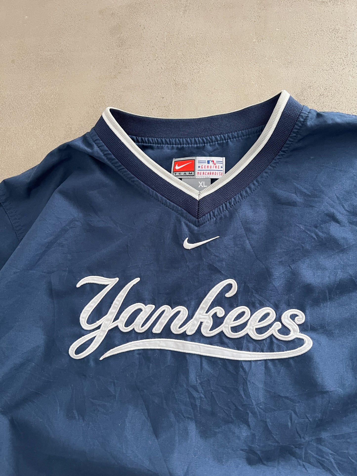 NAVY YANKEES NIKE LONGSLEEVE - 1990S - M/L