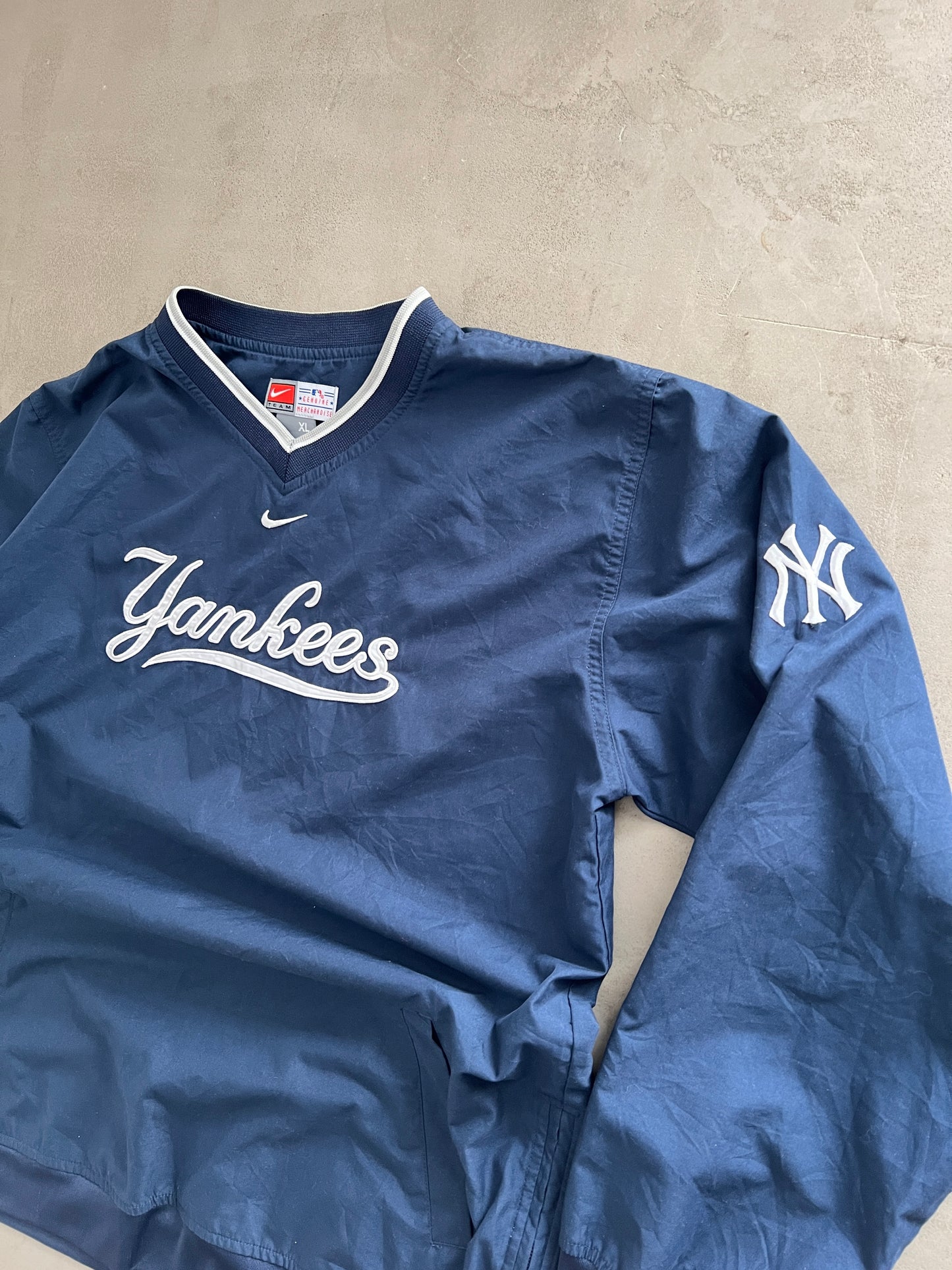 NAVY YANKEES NIKE LONGSLEEVE - 1990S - M/L