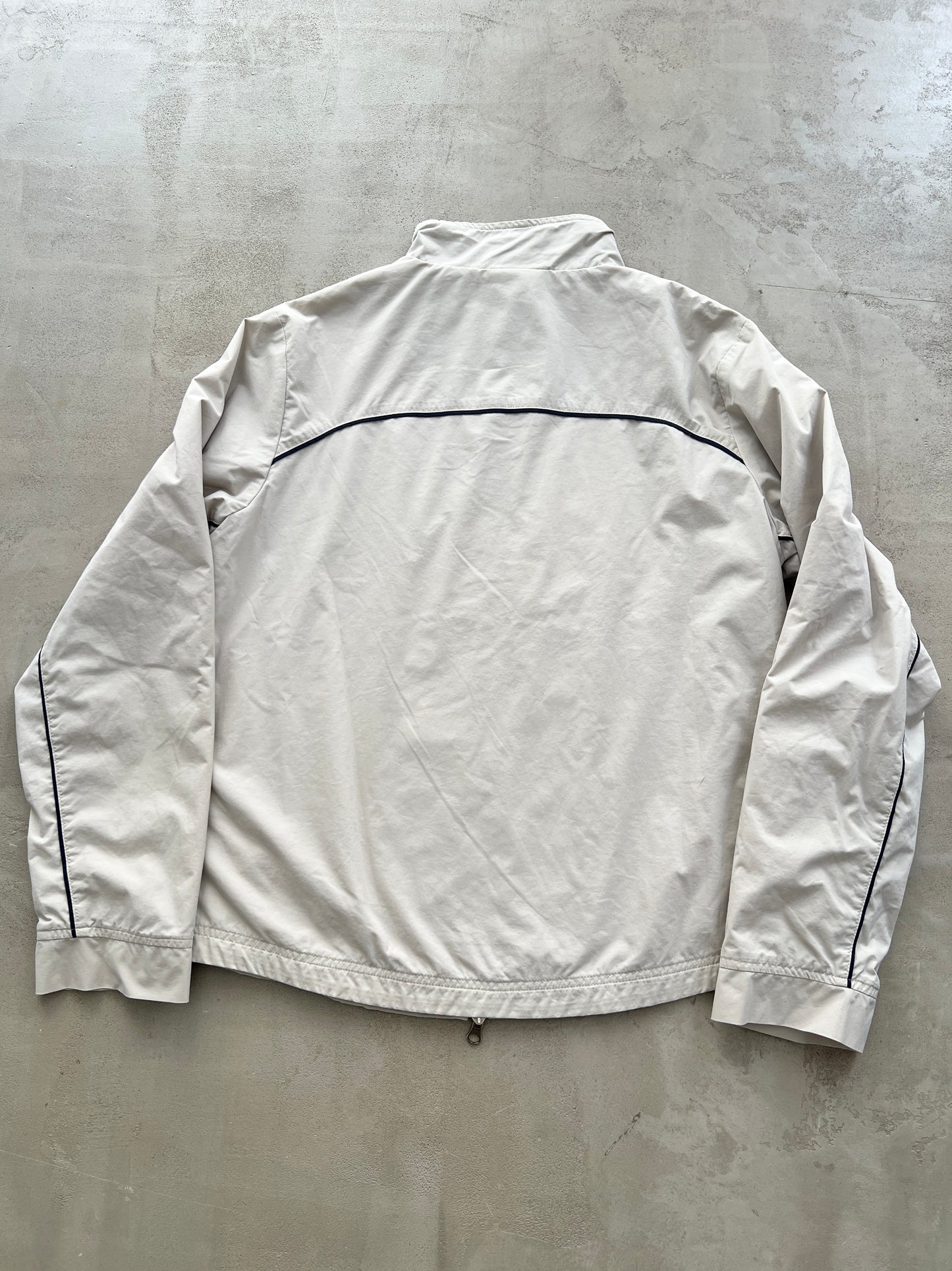 LIGHT BEIGE NIKE TRACK JACKET - 2000S - WMNS M/L