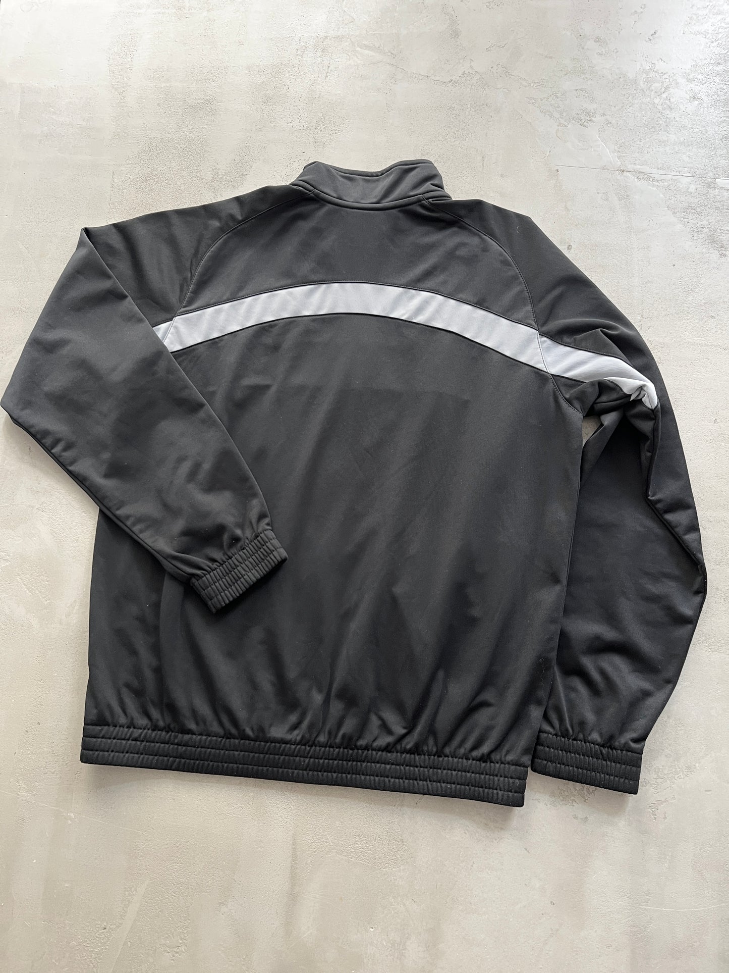 BLACK NIKE TRACK JACKET - 2000S - M