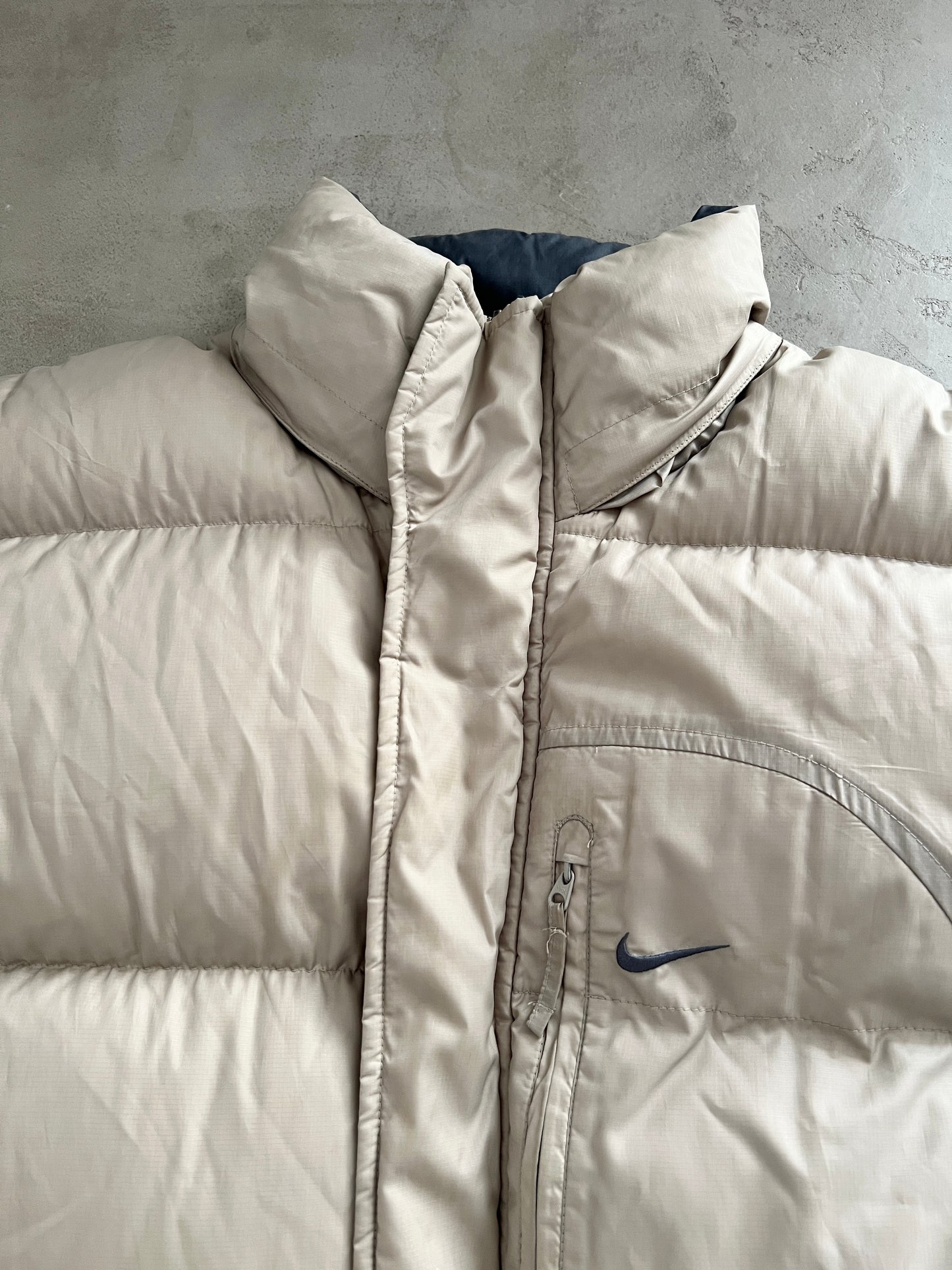 BEIGE NIKE PUFFER - 2000S - XXL/XL