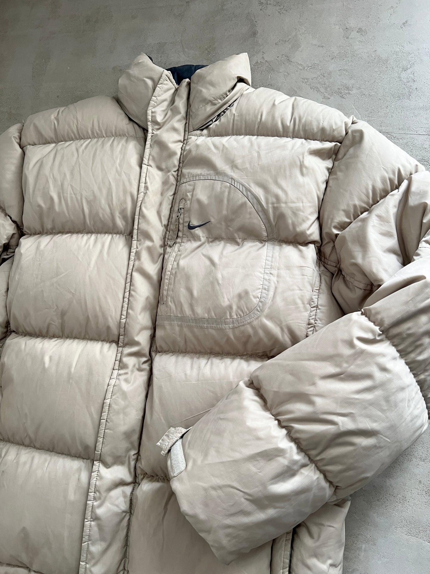 BEIGE NIKE PUFFER - 2000S - XXL/XL