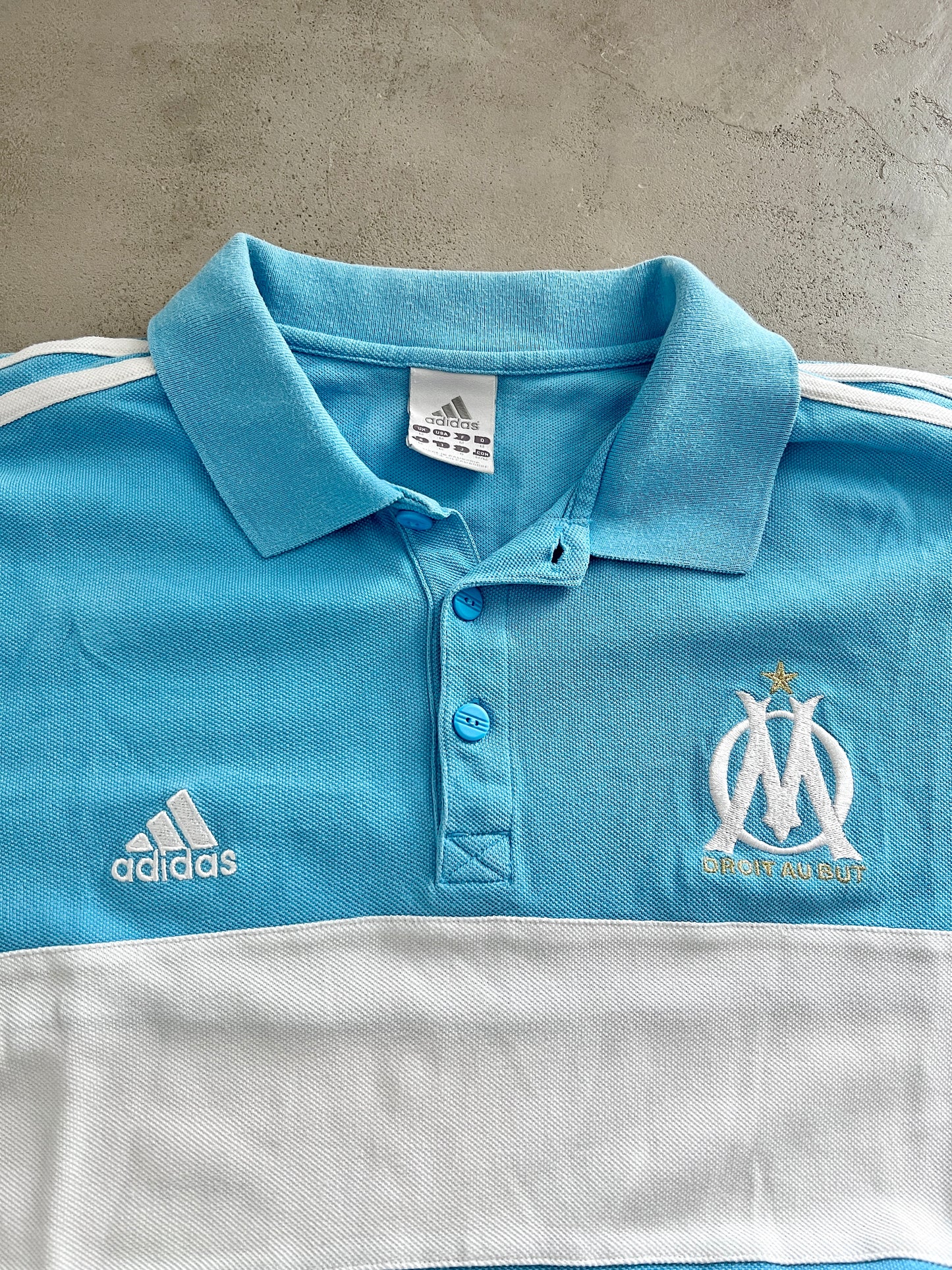 BABY BLUE MARSEILLE POLO - 2000S - M/L