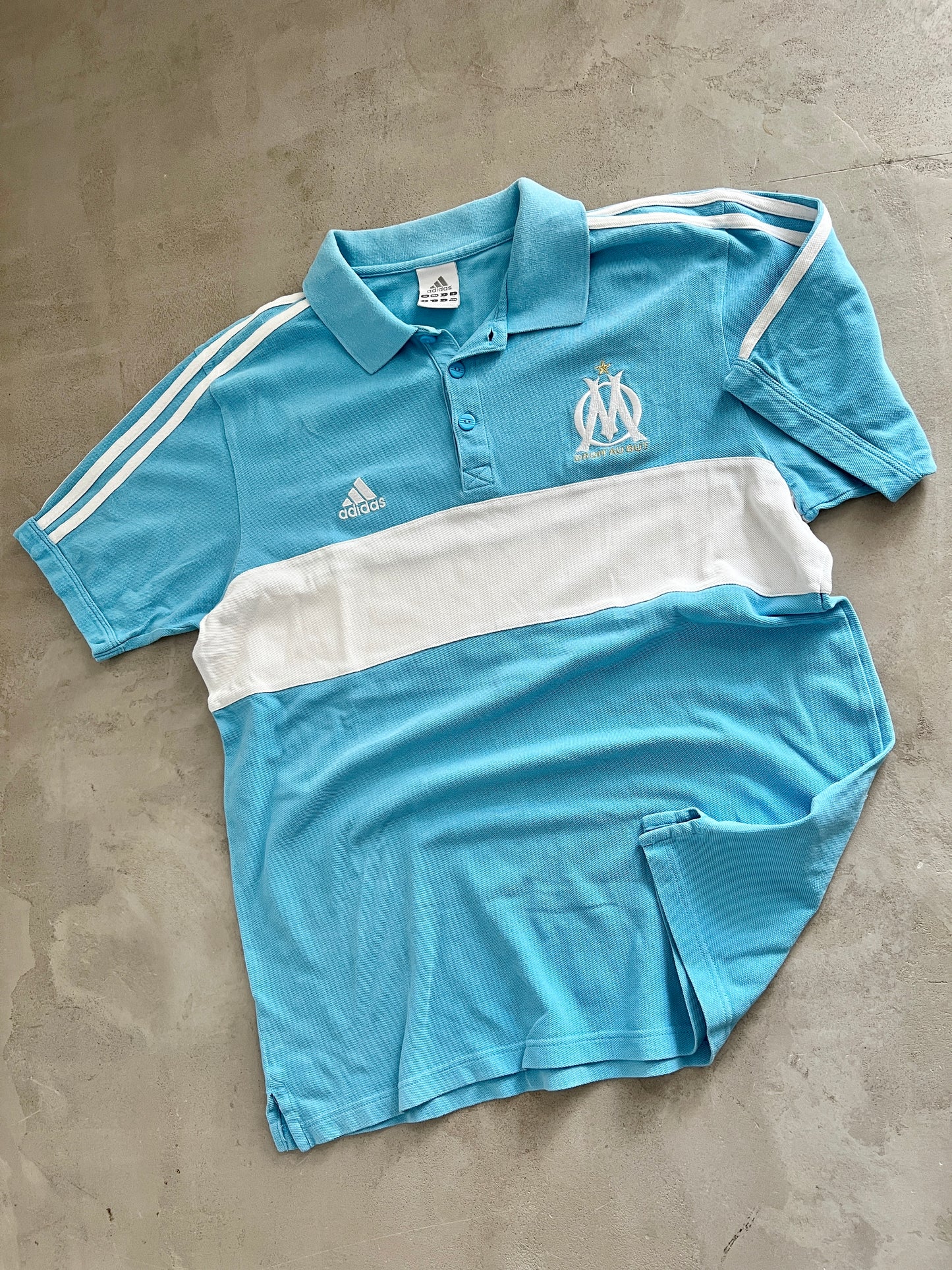 BABY BLUE MARSEILLE POLO - 2000S - M/L