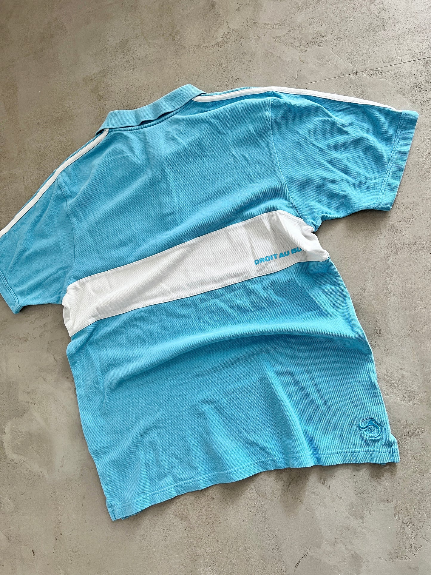 BABY BLUE MARSEILLE POLO - 2000S - M/L