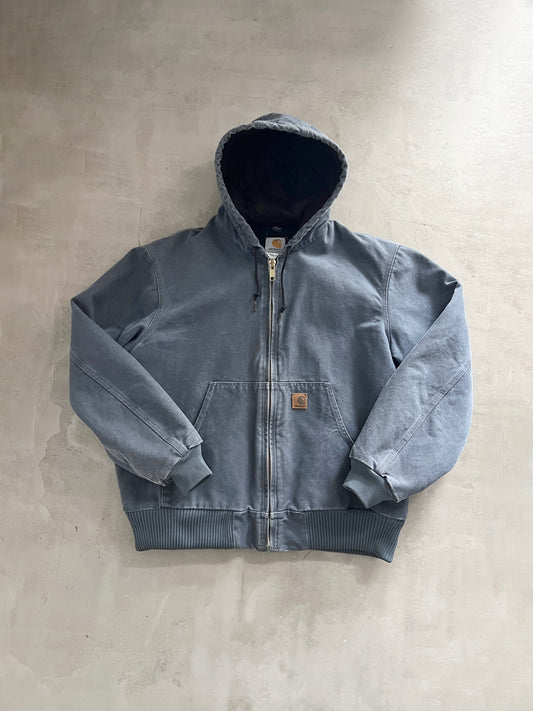 FADED SLATE BLUE CARHARTT ACTIVE JACKET - 1990S - L/XL