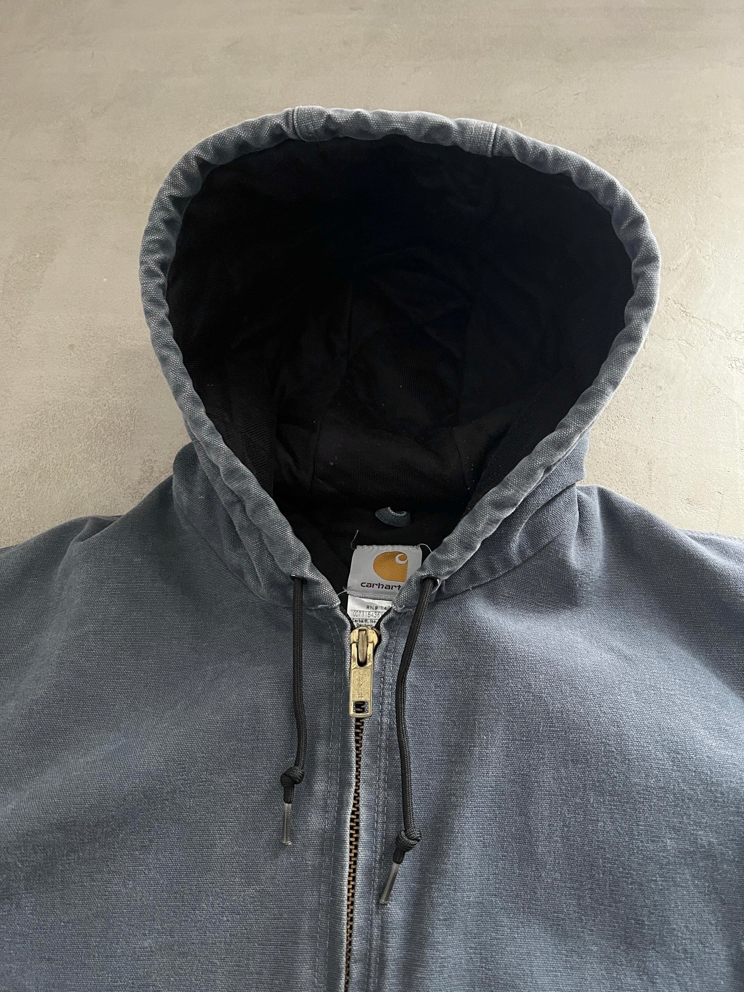 FADED SLATE BLUE CARHARTT ACTIVE JACKET - 1990S - L/XL