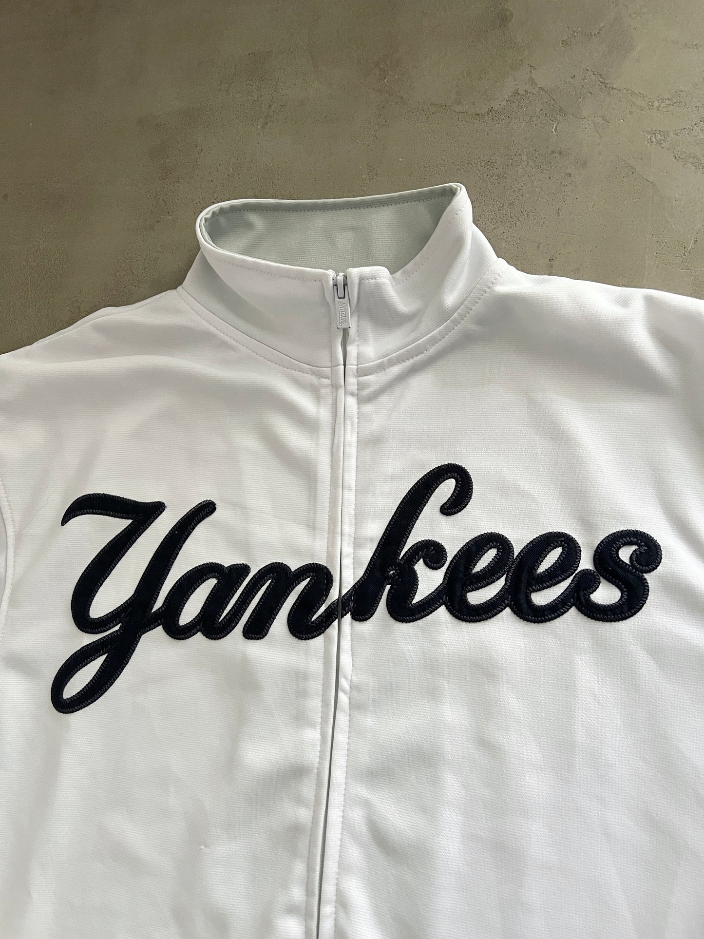 WHITE YANKEES JACKET - 2000S - L/XL