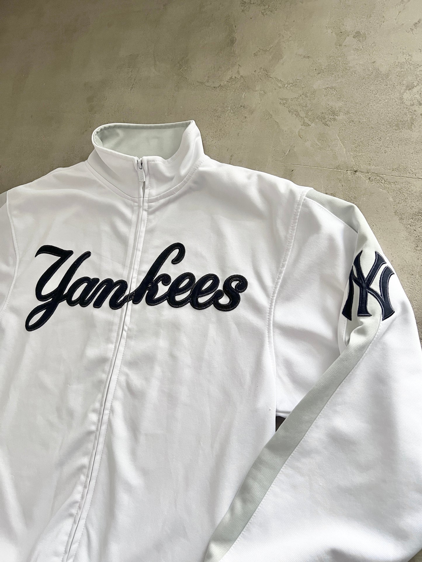 WHITE YANKEES JACKET - 2000S - L/XL