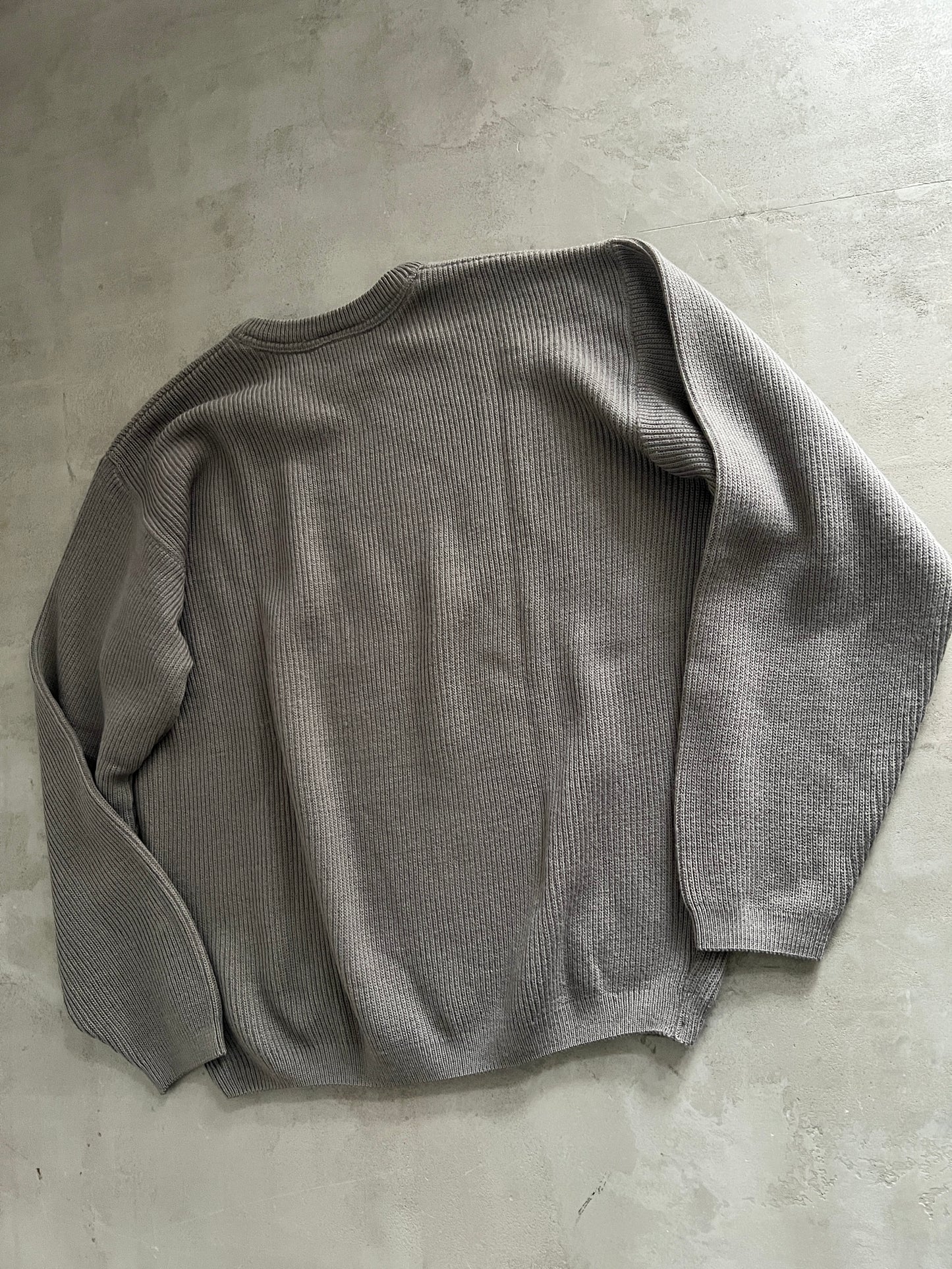 MOCHA LACOSTE SWEATER - 2000S - M