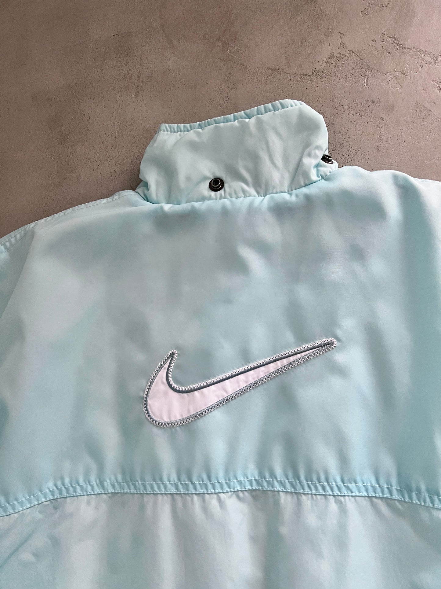 BABY BLUE NIKE PUFFER - 1990S - S