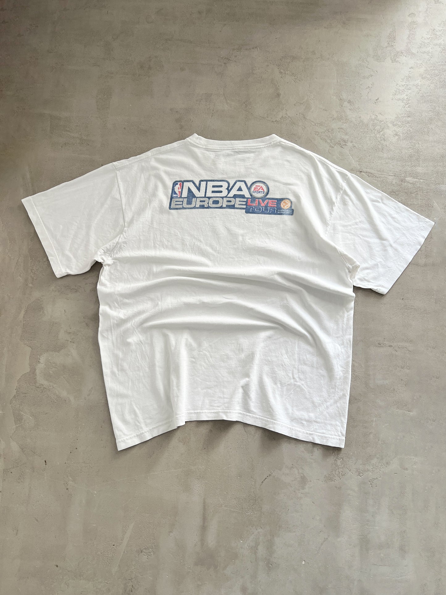 WHITE NBA LIVE X EA SPORTS TEE - 2000S - XL/L