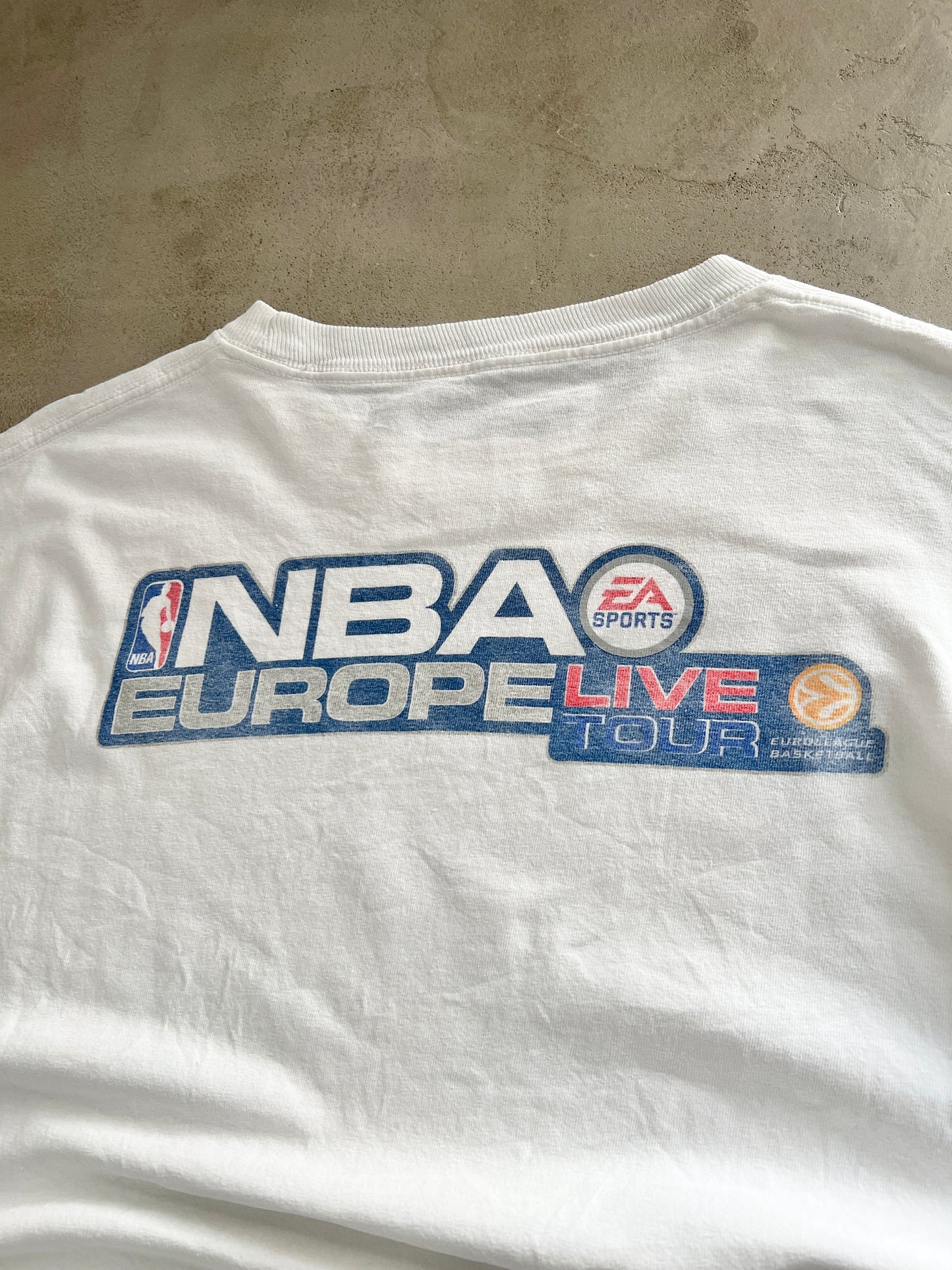 WHITE NBA LIVE X EA SPORTS TEE - 2000S - XL/L