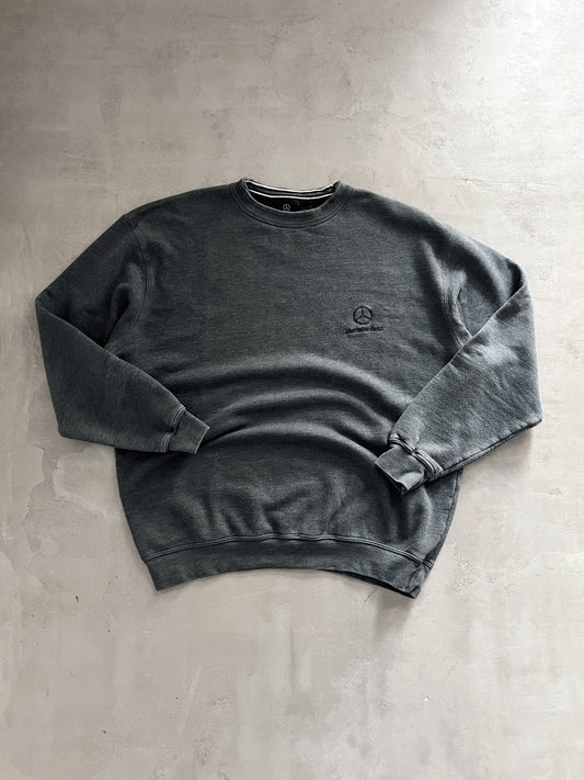 GREY MERCEDES BENZ SWEATER - 1990S - L/XL