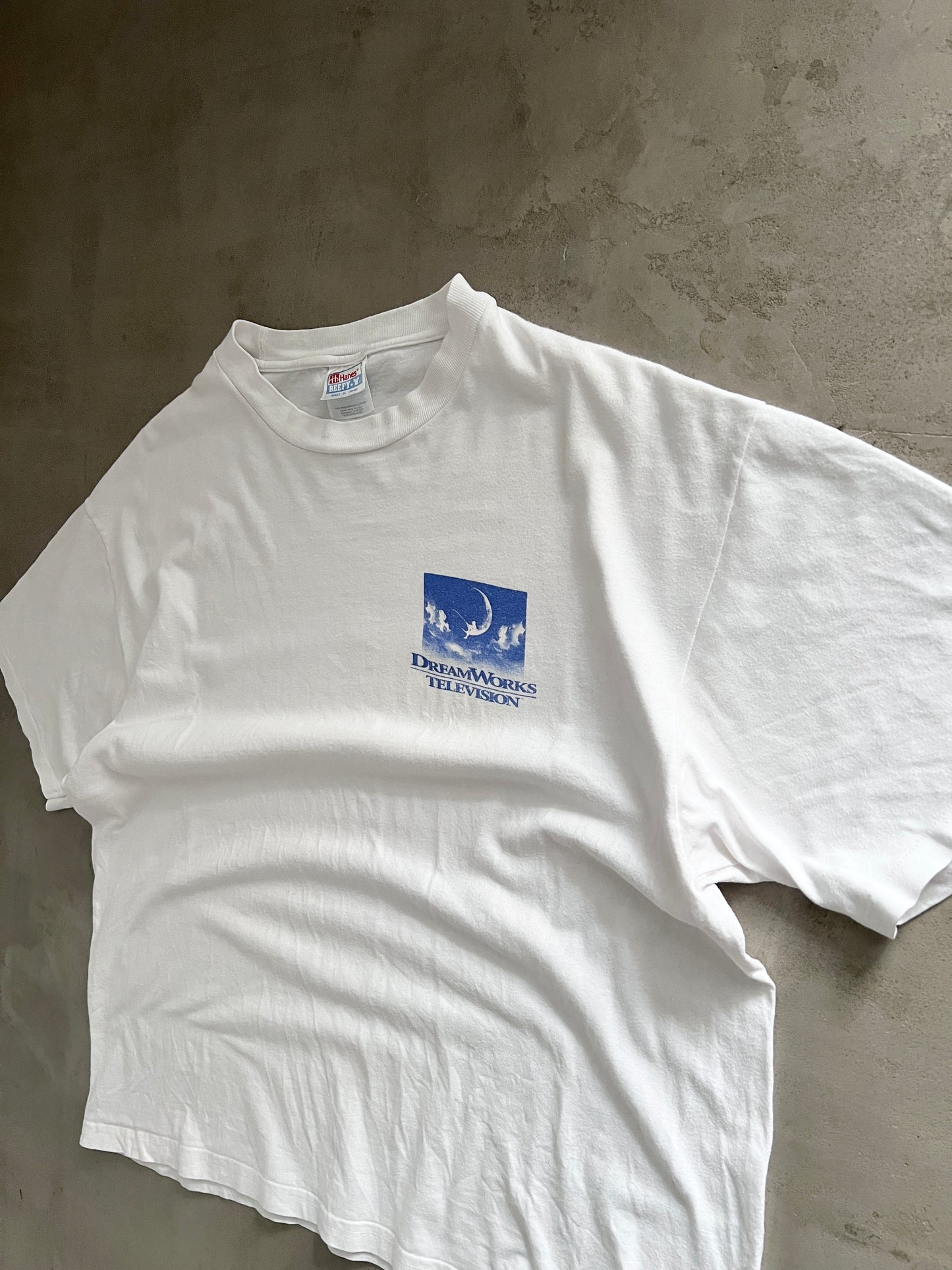 WHITE DREAM WORKS PROMO TEE - 1990S - M/L