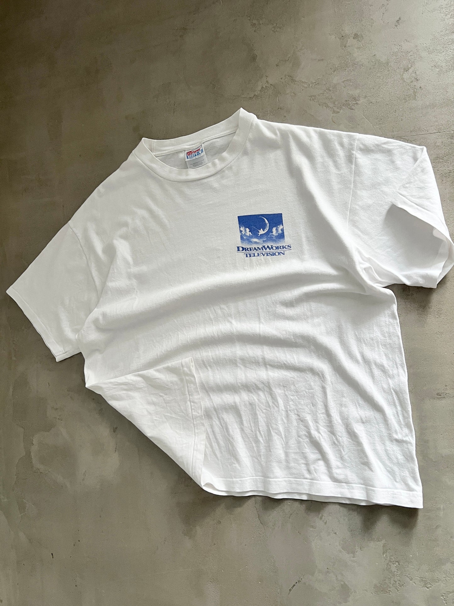 WHITE DREAM WORKS PROMO TEE - 1990S - M/L