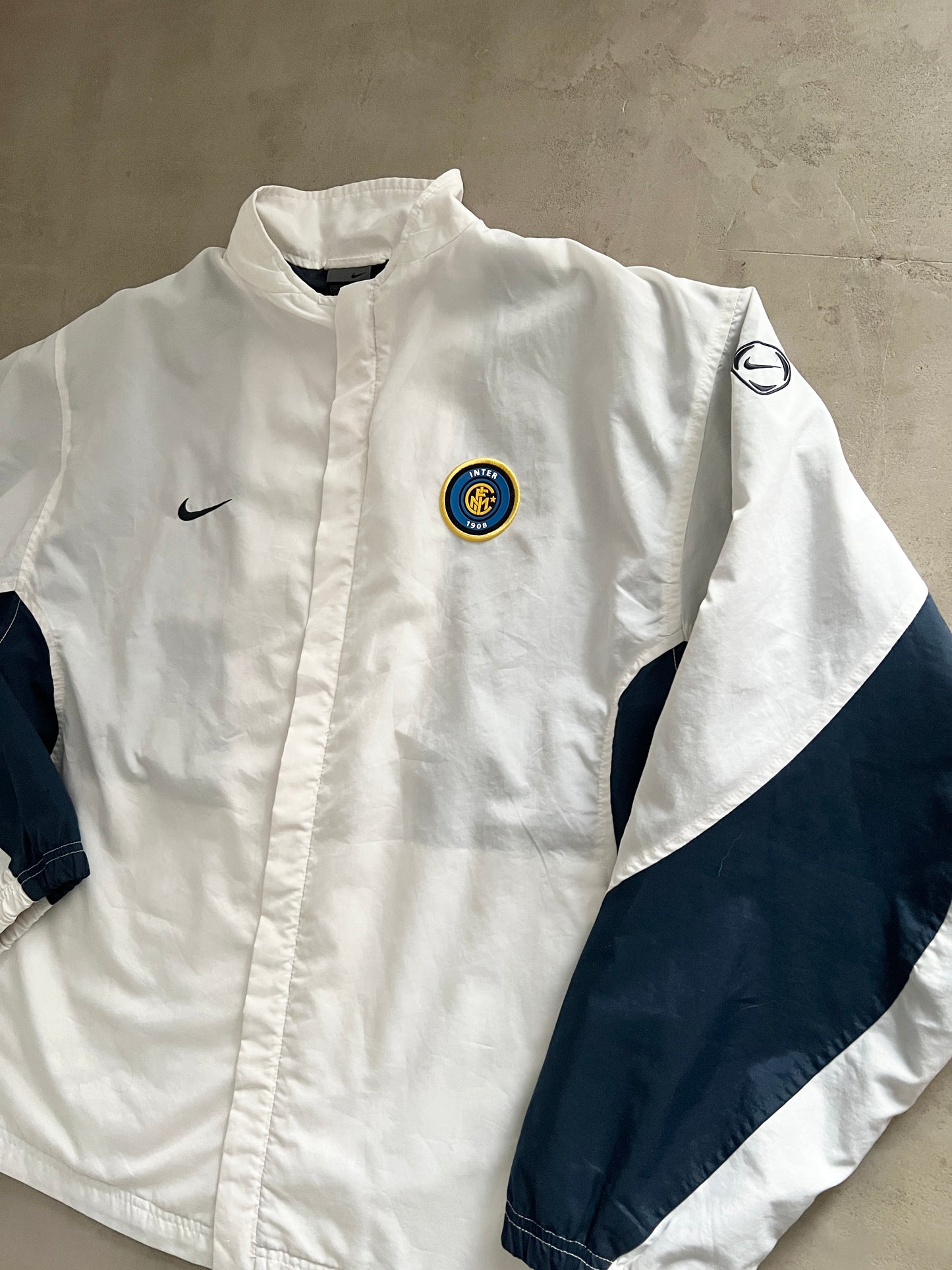 WHITE INTER MILAN TRACK JACKET - 2000S - L/XL