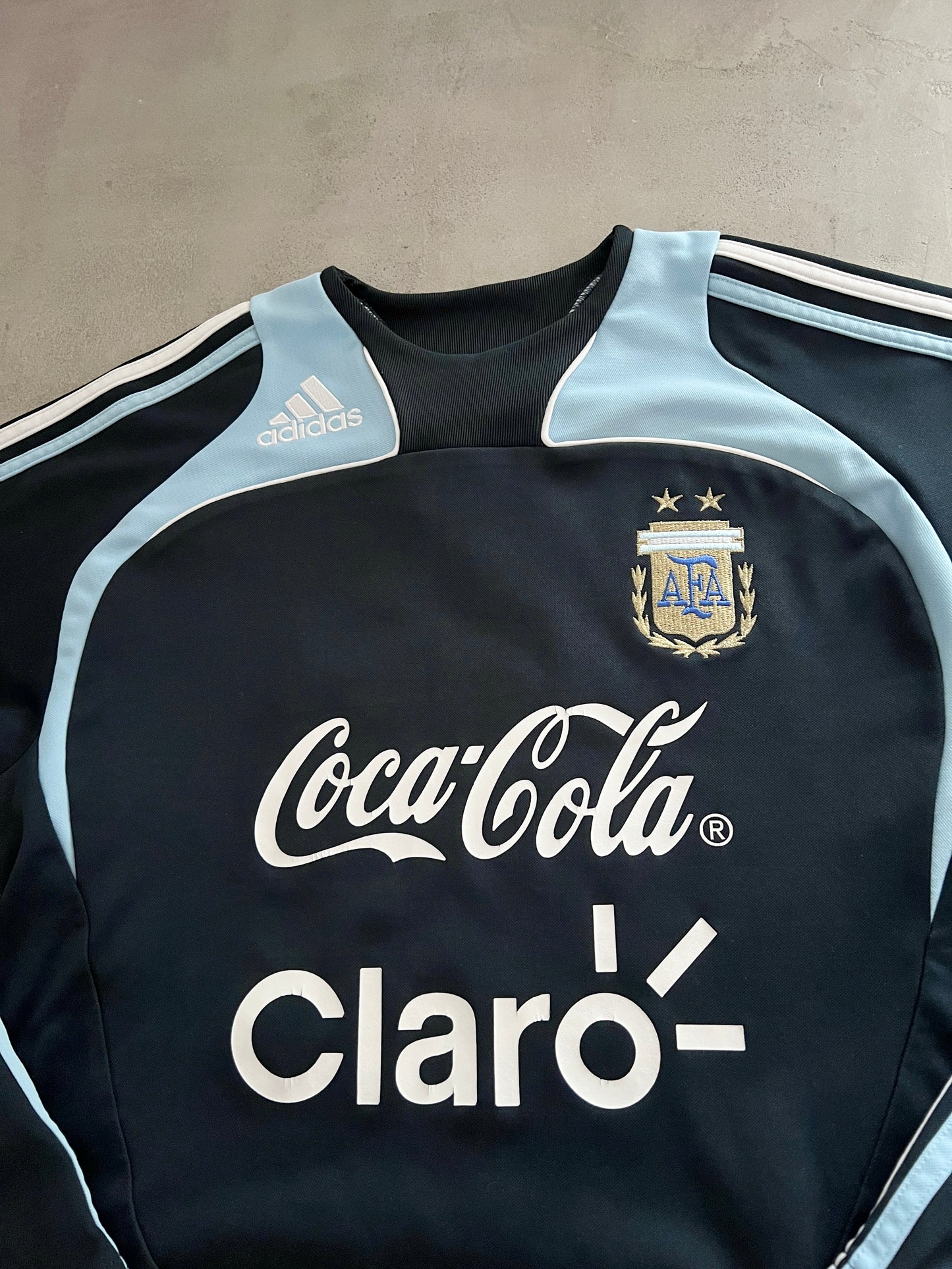 NAVY/BABY BLUE ARGENTINA LONG SLEEVE - 2000S - M