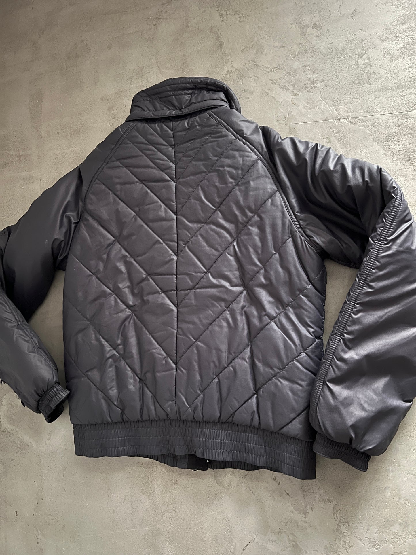 GREY NIKE PUFFER - 2000S - WOMENS L